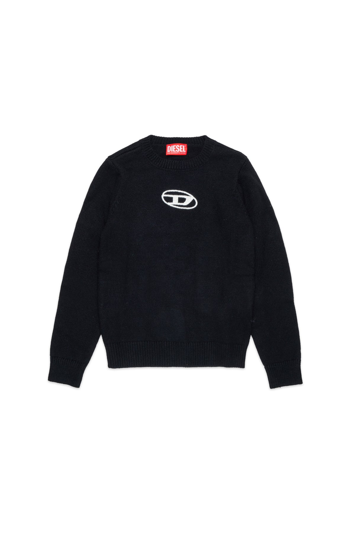 Crew-neck pullover with logo