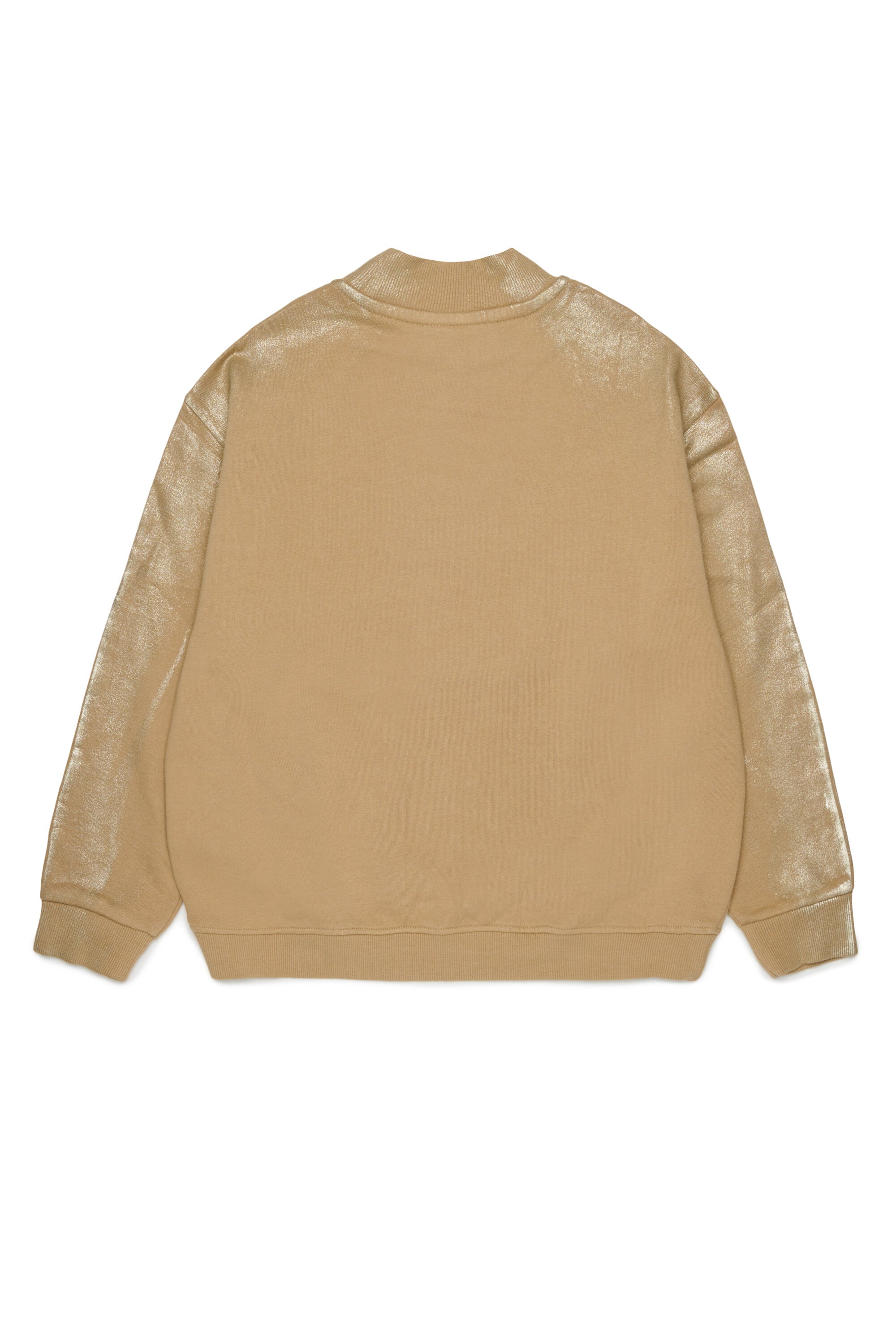 Crewneck sweatshirt with metallic effect
