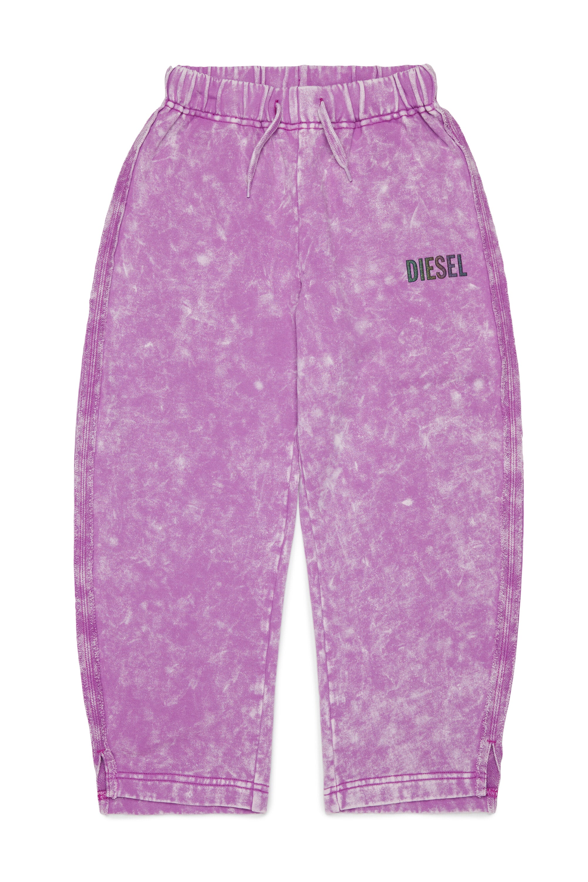 Sweatpants with washed effect and logo