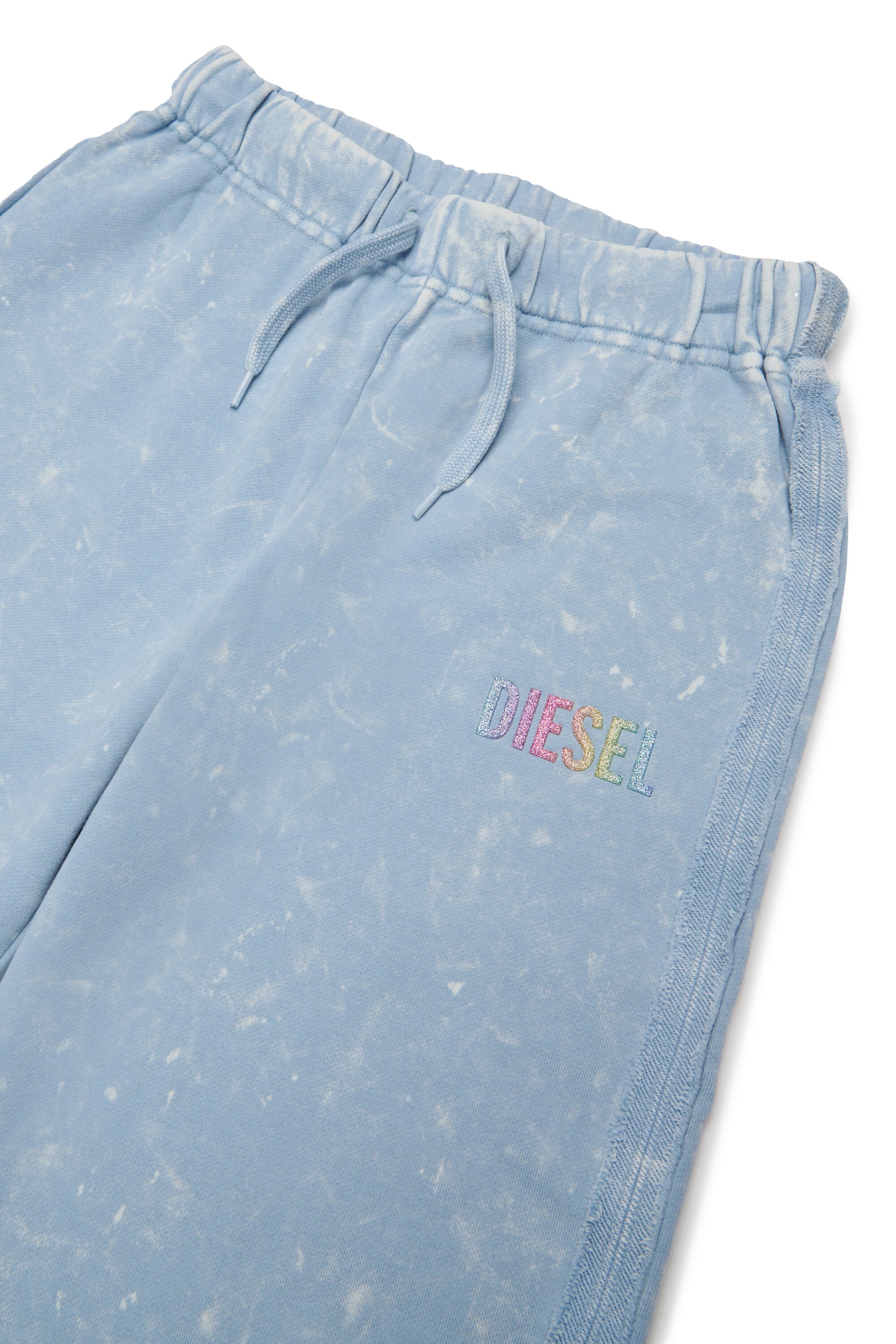 Sweatpants with washed effect and logo