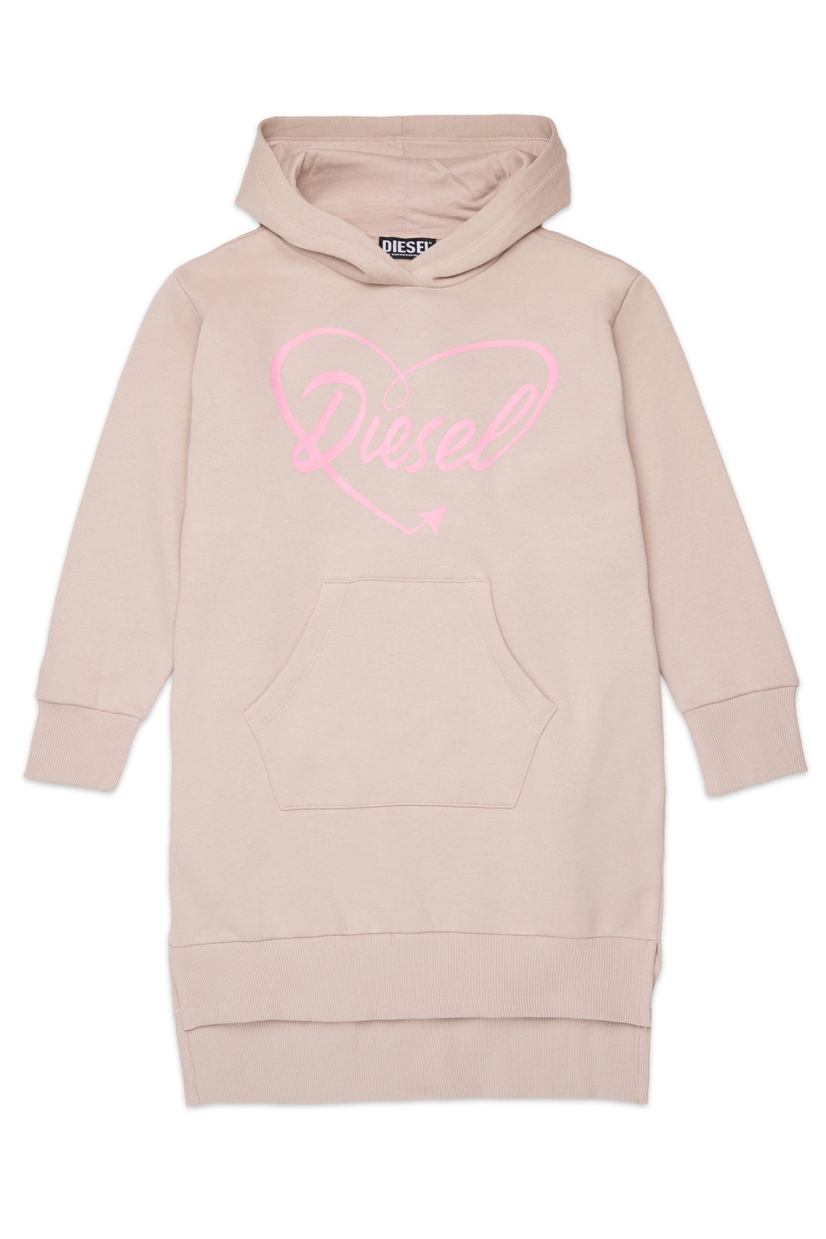 Fleece dress with logo
