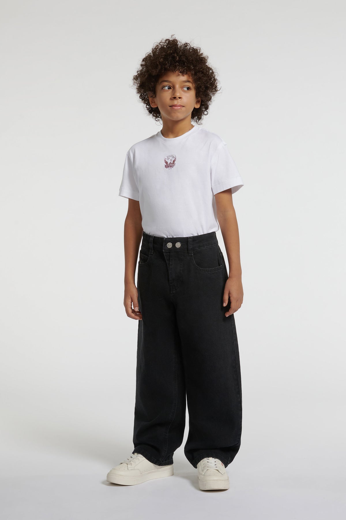 Black denim jeans, relaxed fit - D-Devon