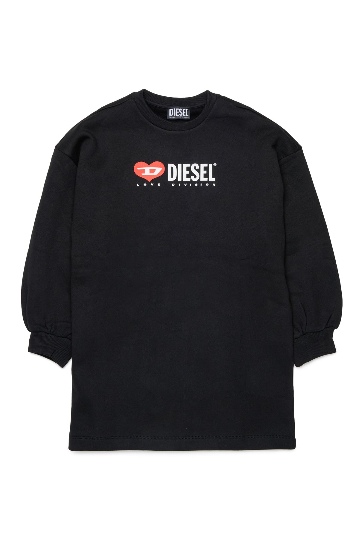 Crew neck dress with logo