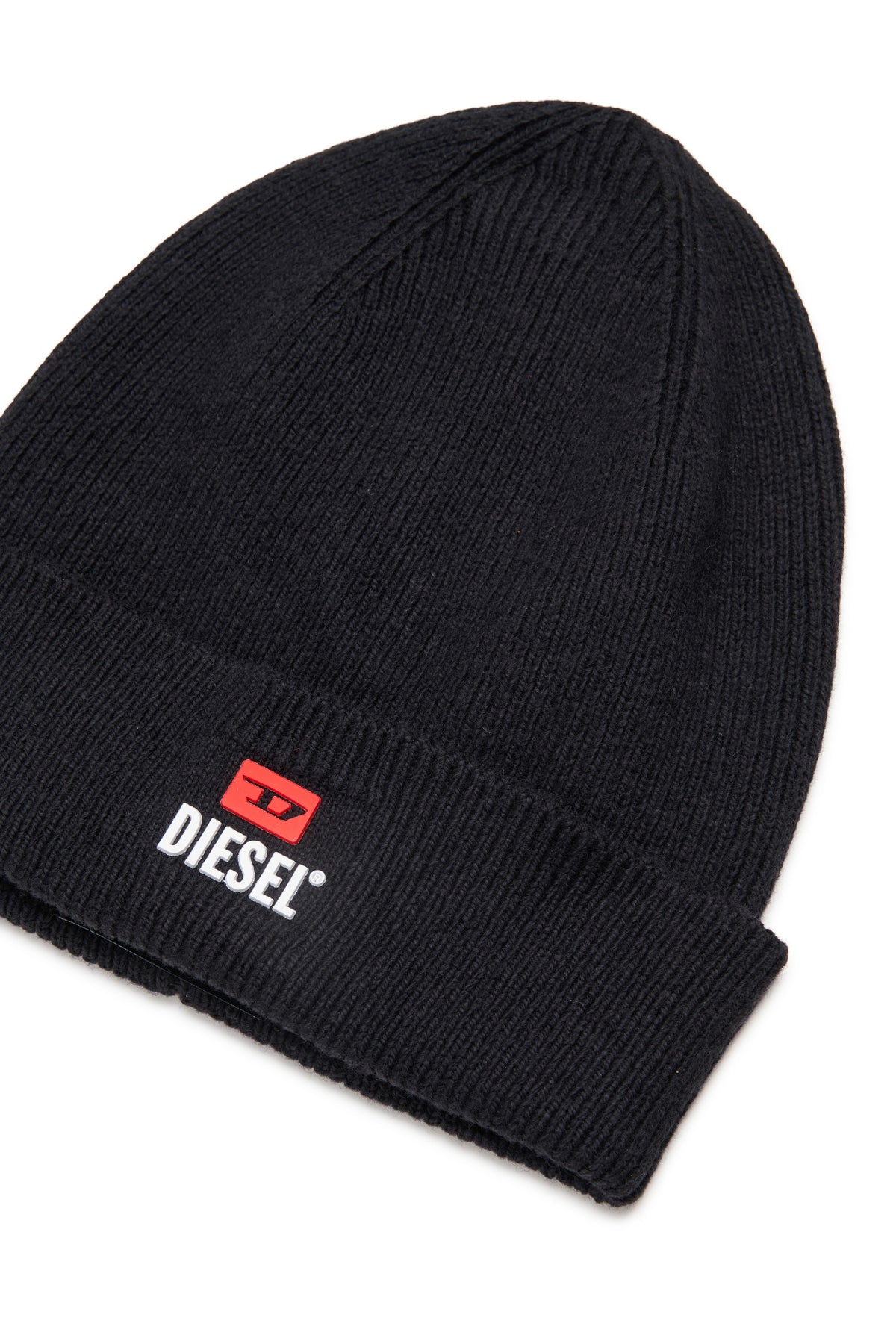 Wool and cotton blend cap with logo