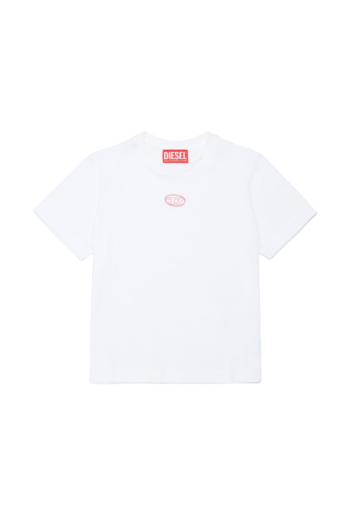 T-shirt with printed oval logo