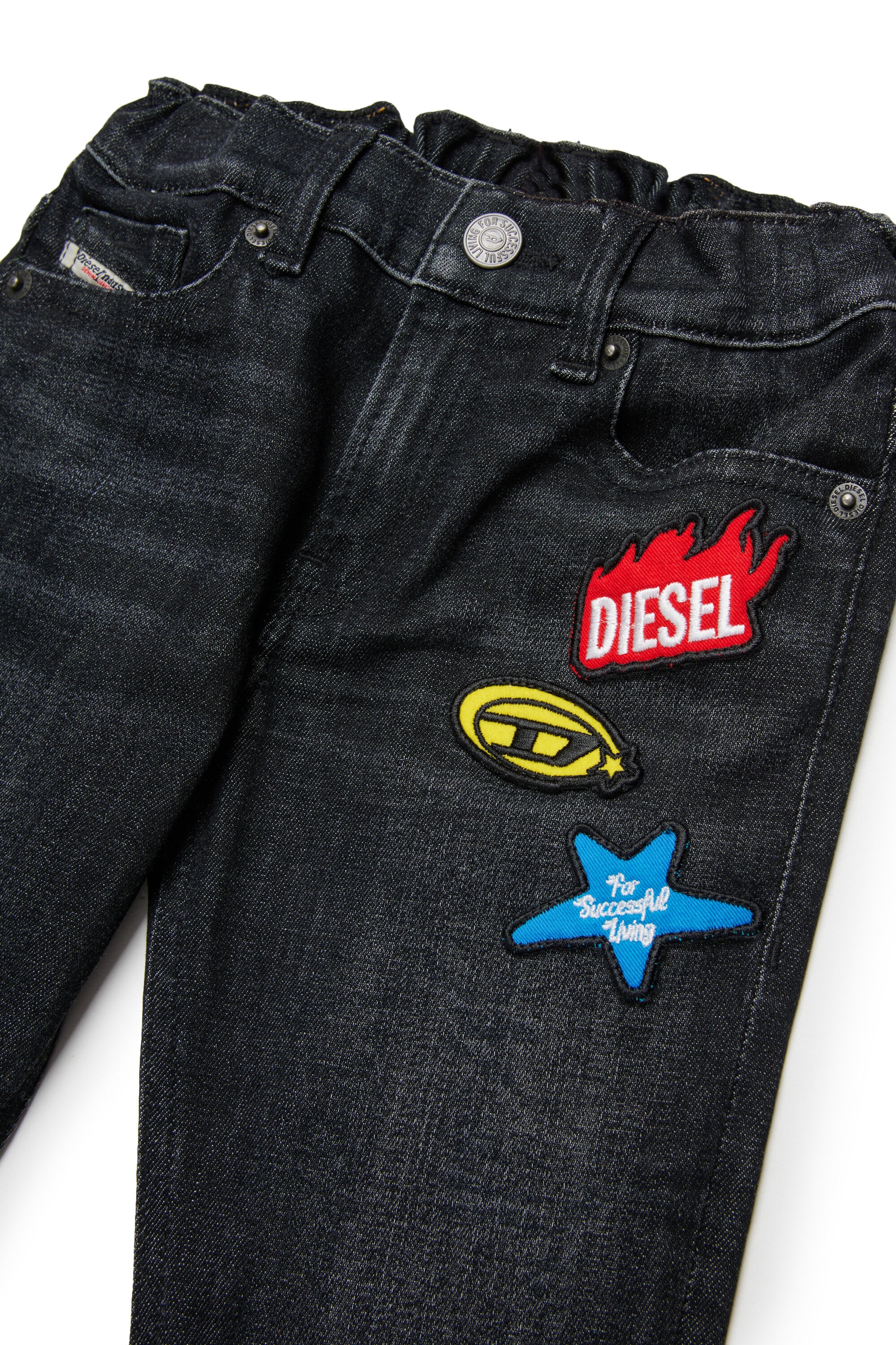 Regular fit black wash jeans - D-Gale