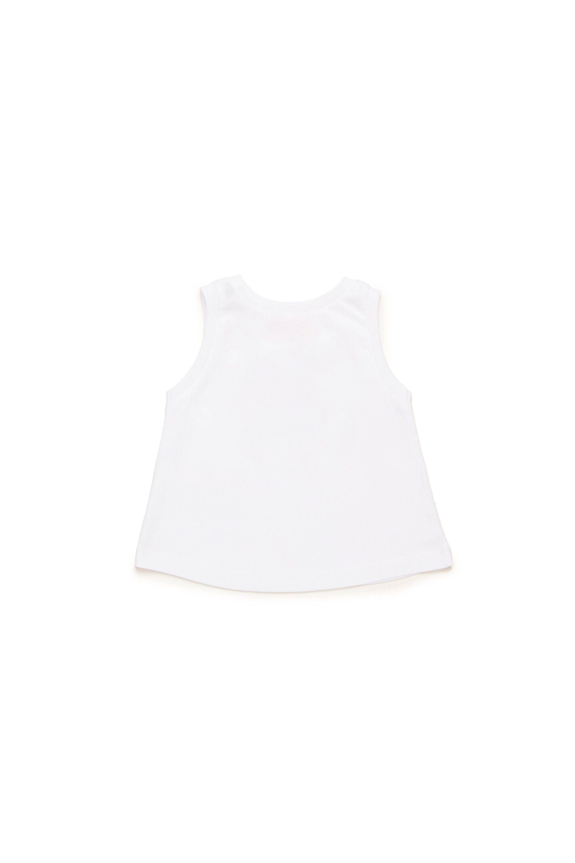 Sleeveless T-shirt branded with Oval D logo