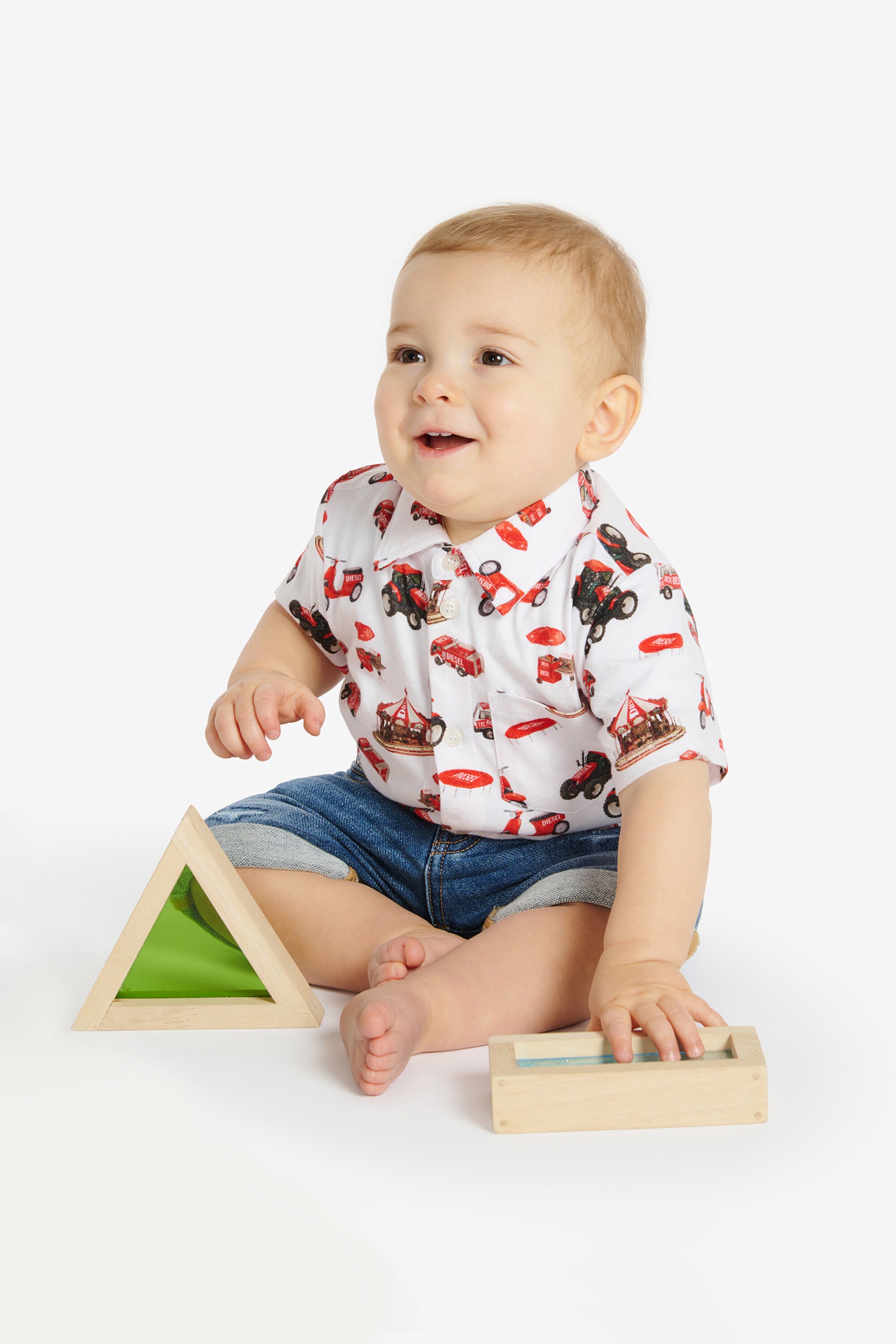 Funny Campaign Diesel allover bowling shirt