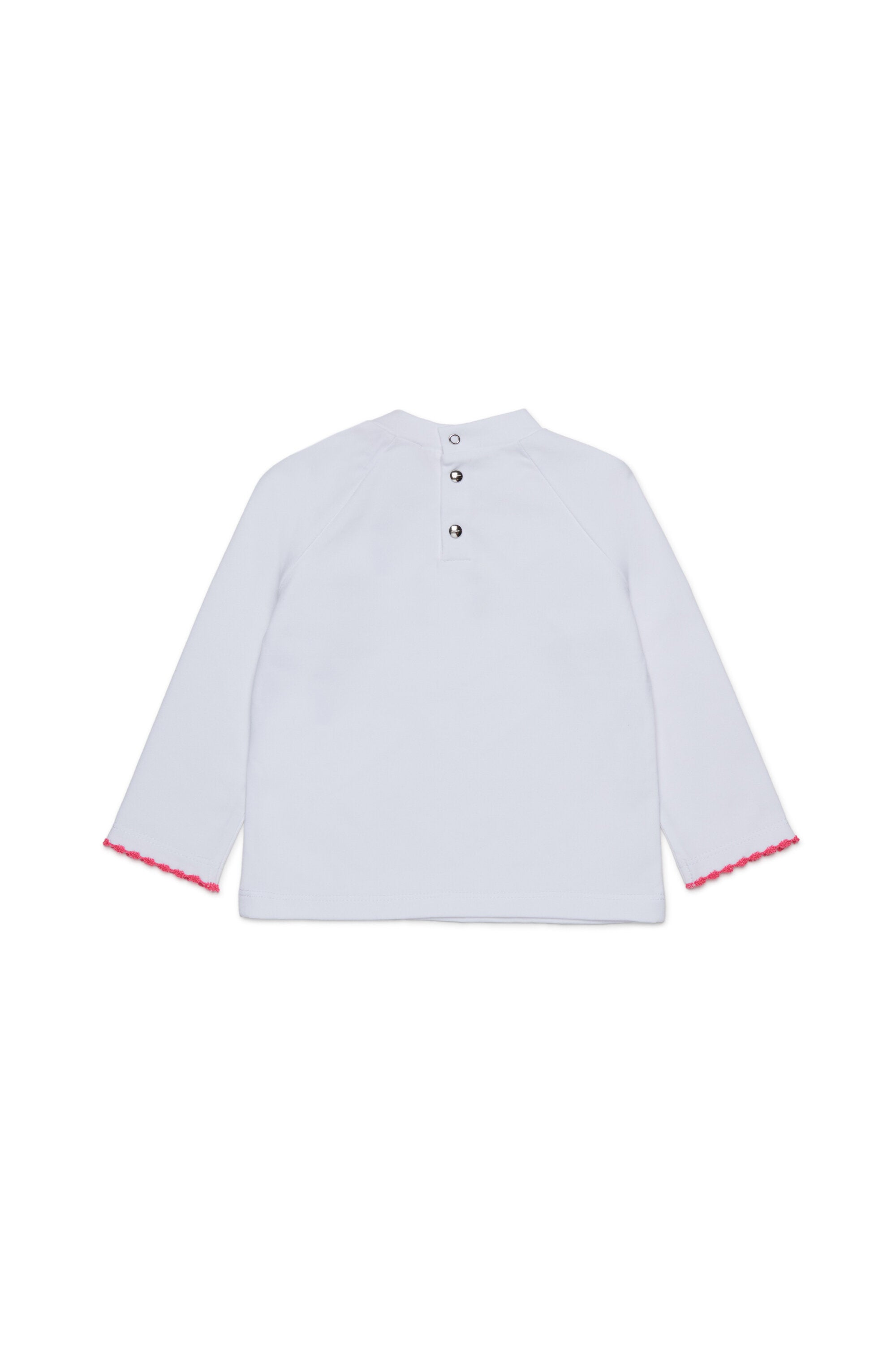 Stretch jersey turtleneck with branded Oval D lurex logo