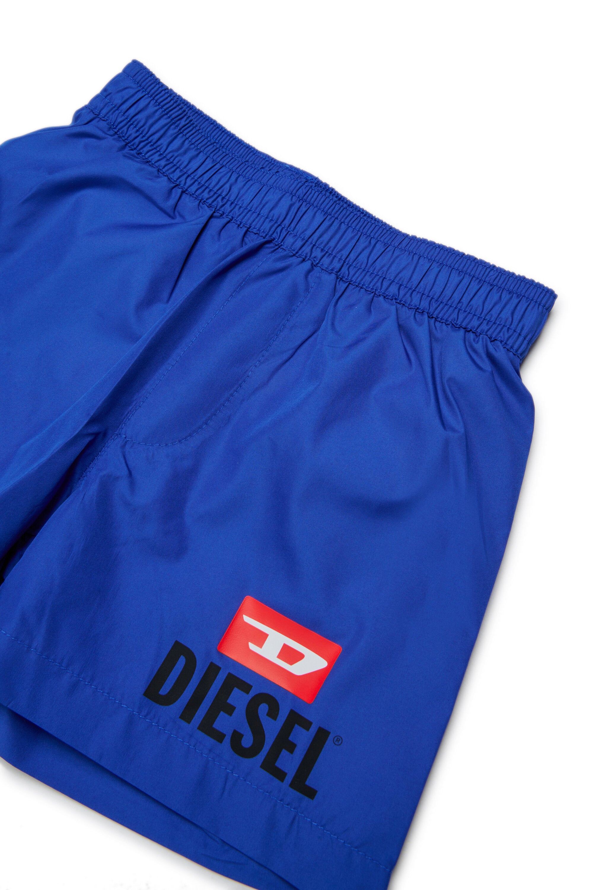 Boxer swimsuit with logo