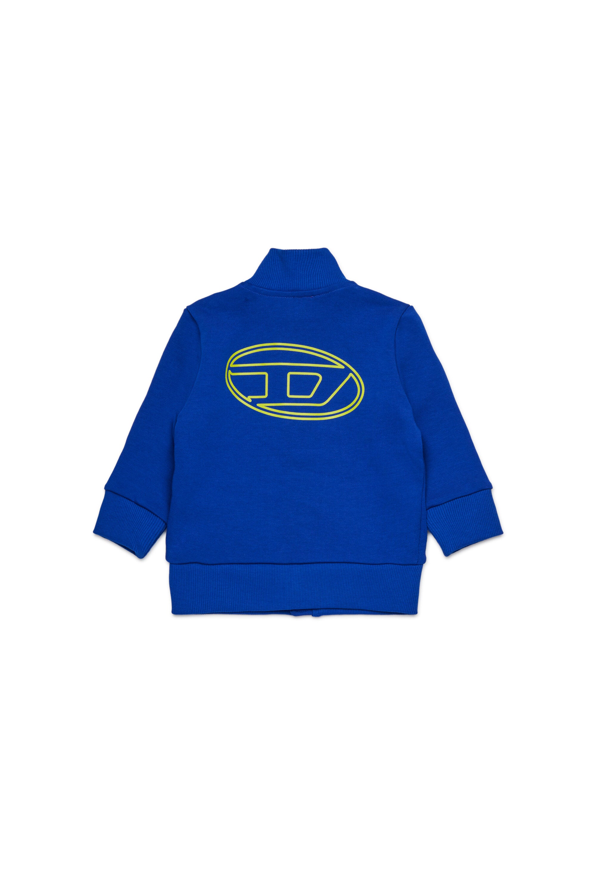 Full zip sweatshirt with Oval D maxi logo
