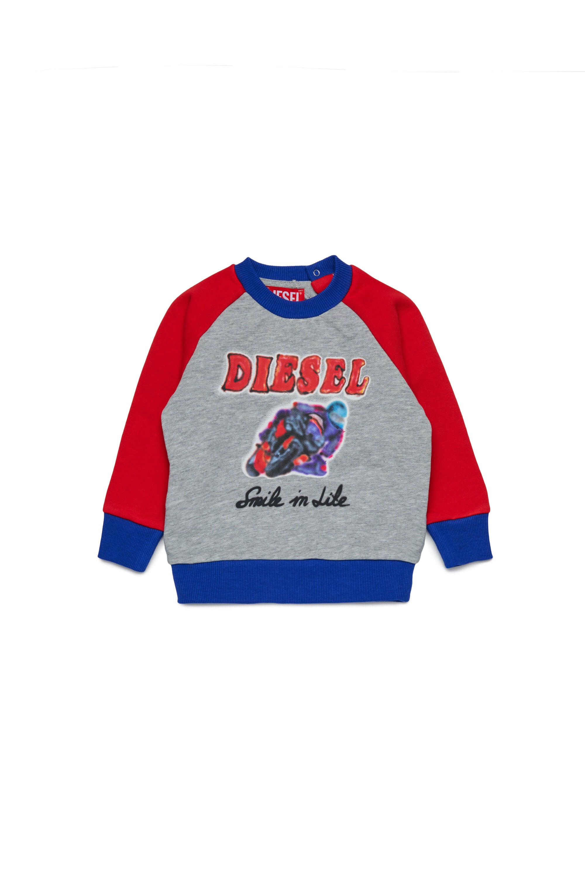 Crew-neck colorblock sweatshirt with Racing graphics