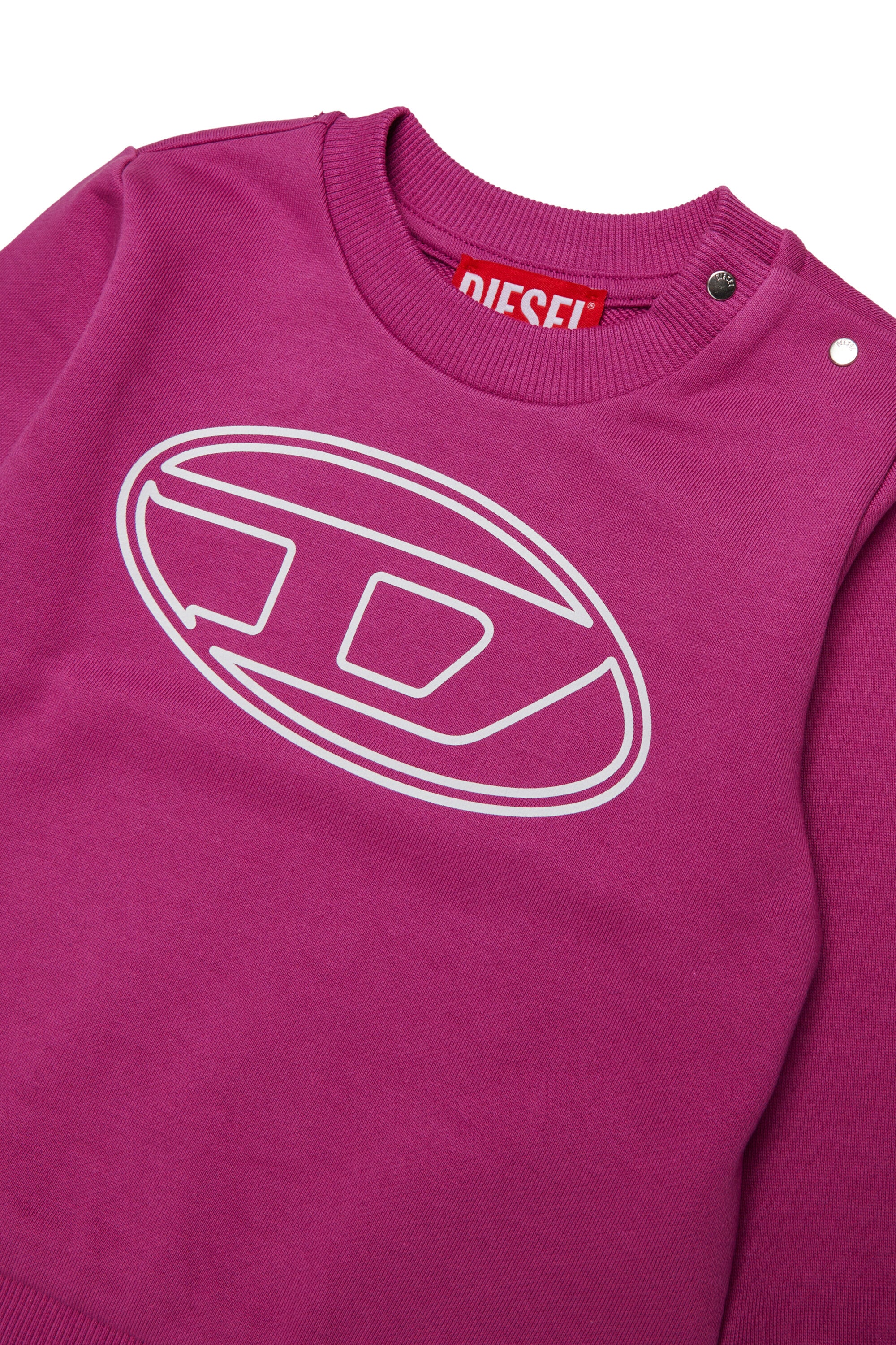 Crew-neck sweatshirt with Oval D maxi logo
