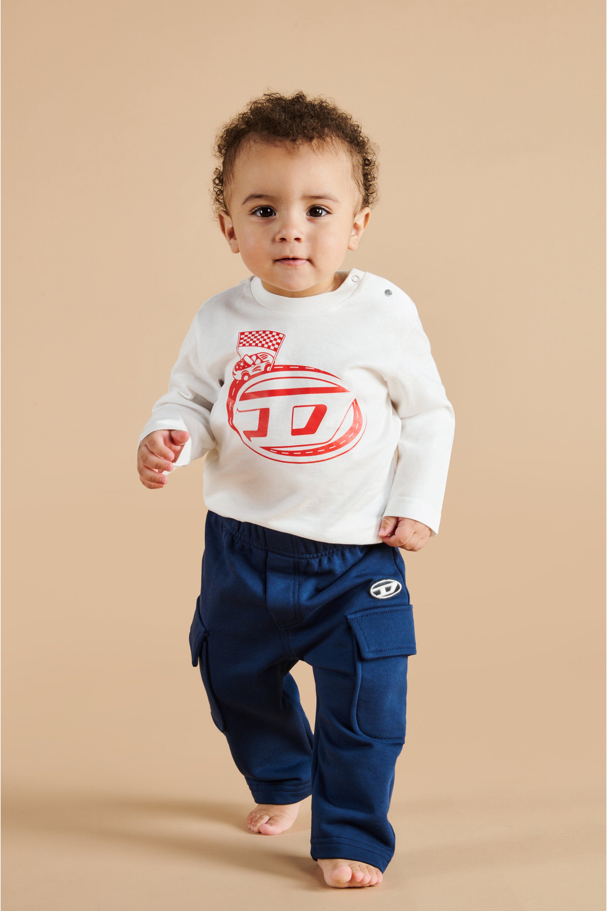 Long sleeves jersey T-shirt with Diesel Funny Racing graphics