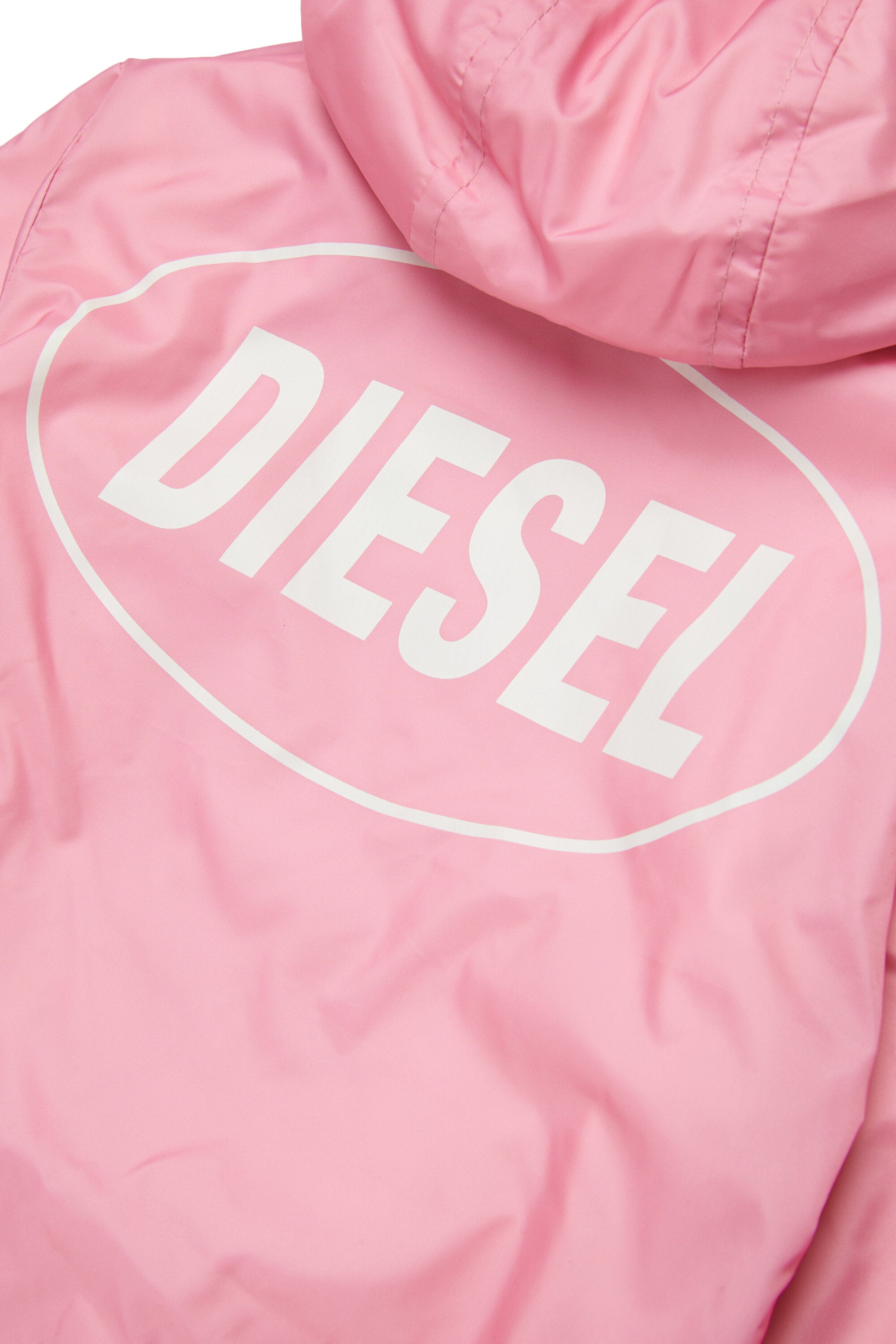 Windbreaker with printed logo