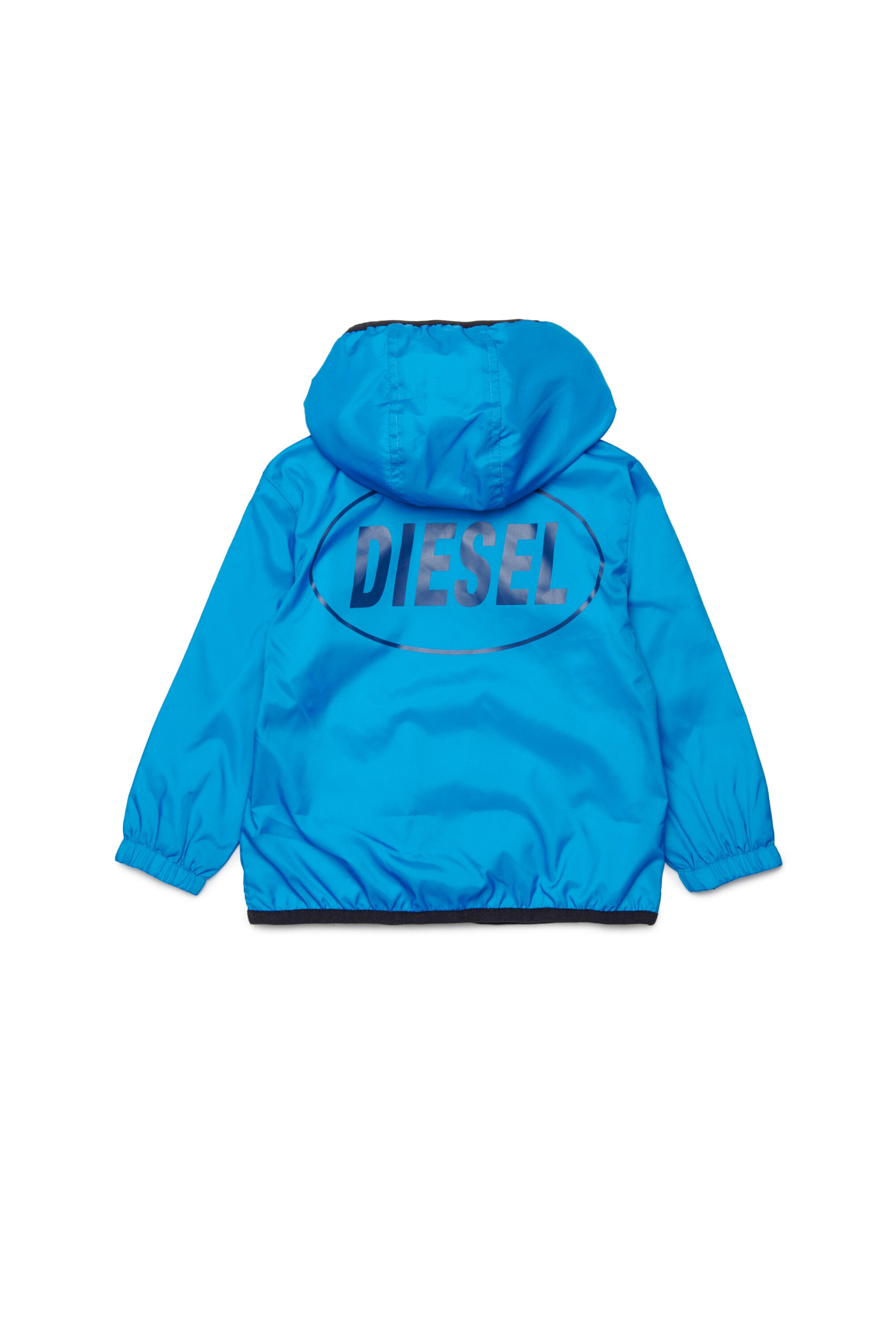 Windbreaker with printed logo