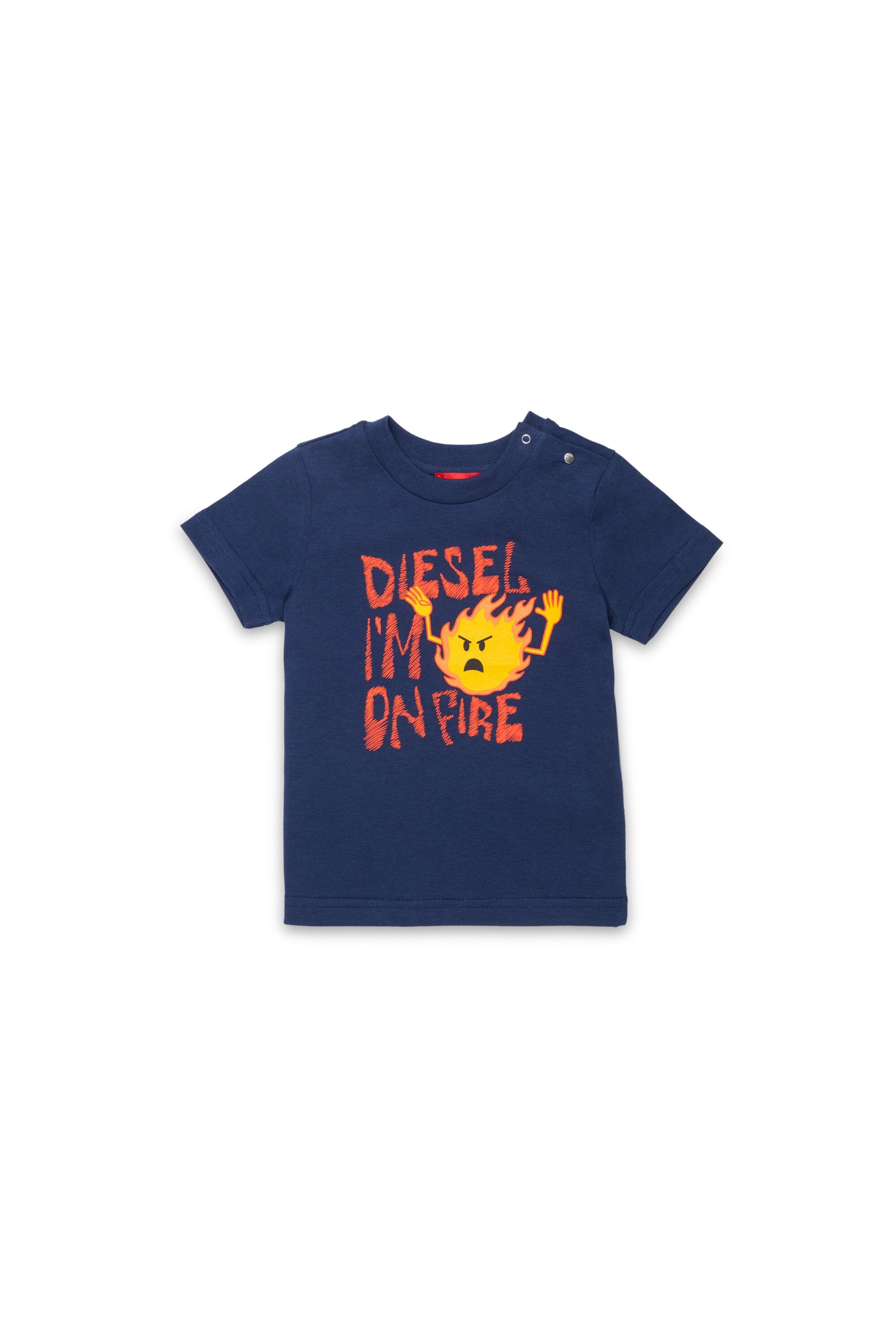 T-shirt with printed logo on the front