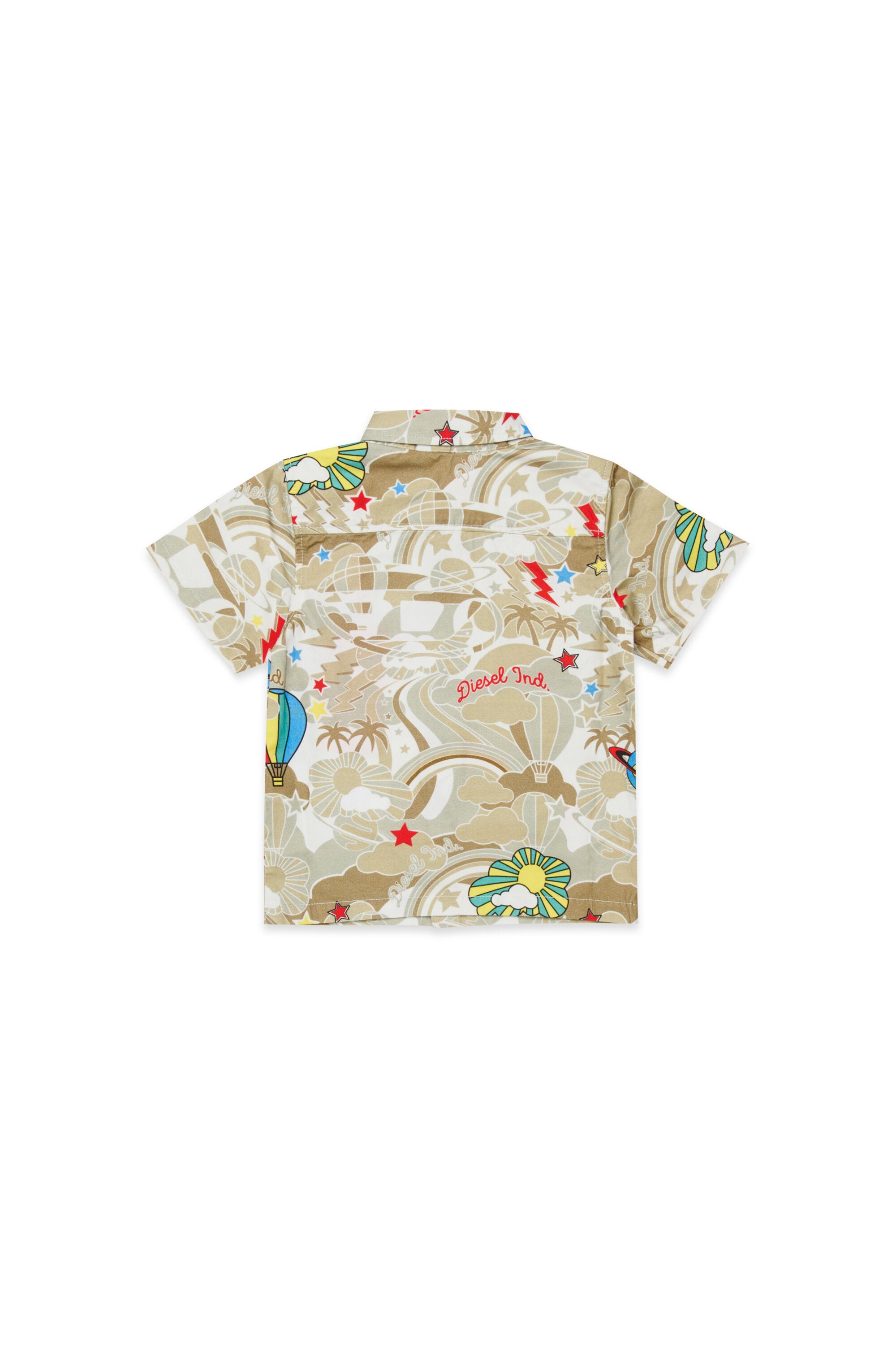 Short-sleeved shirt with logo