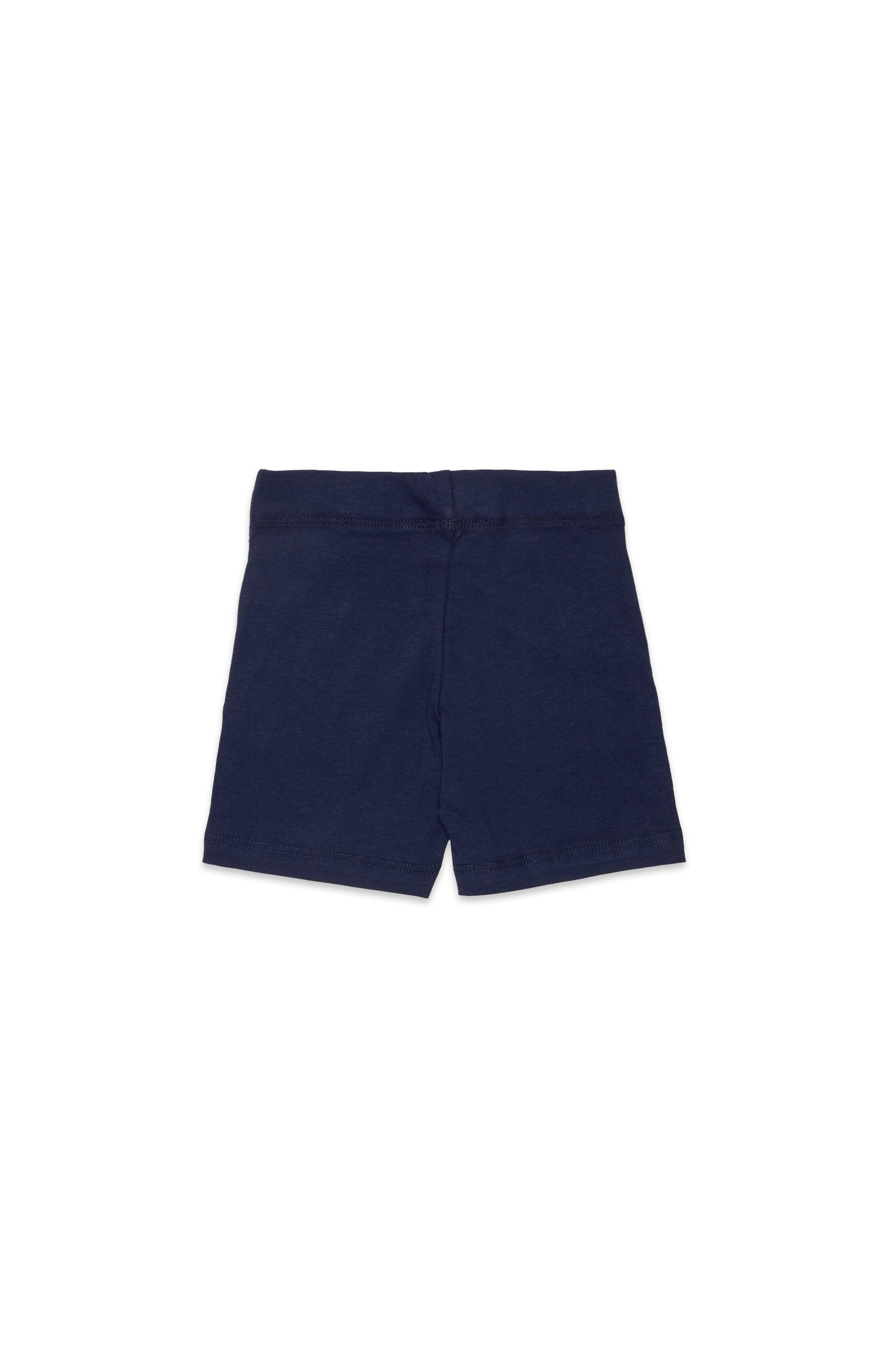 Fleece shorts with logo