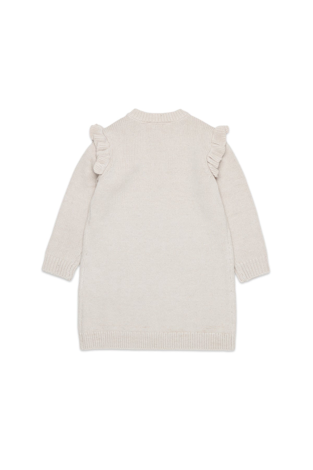 Knit dress with embroidered logo