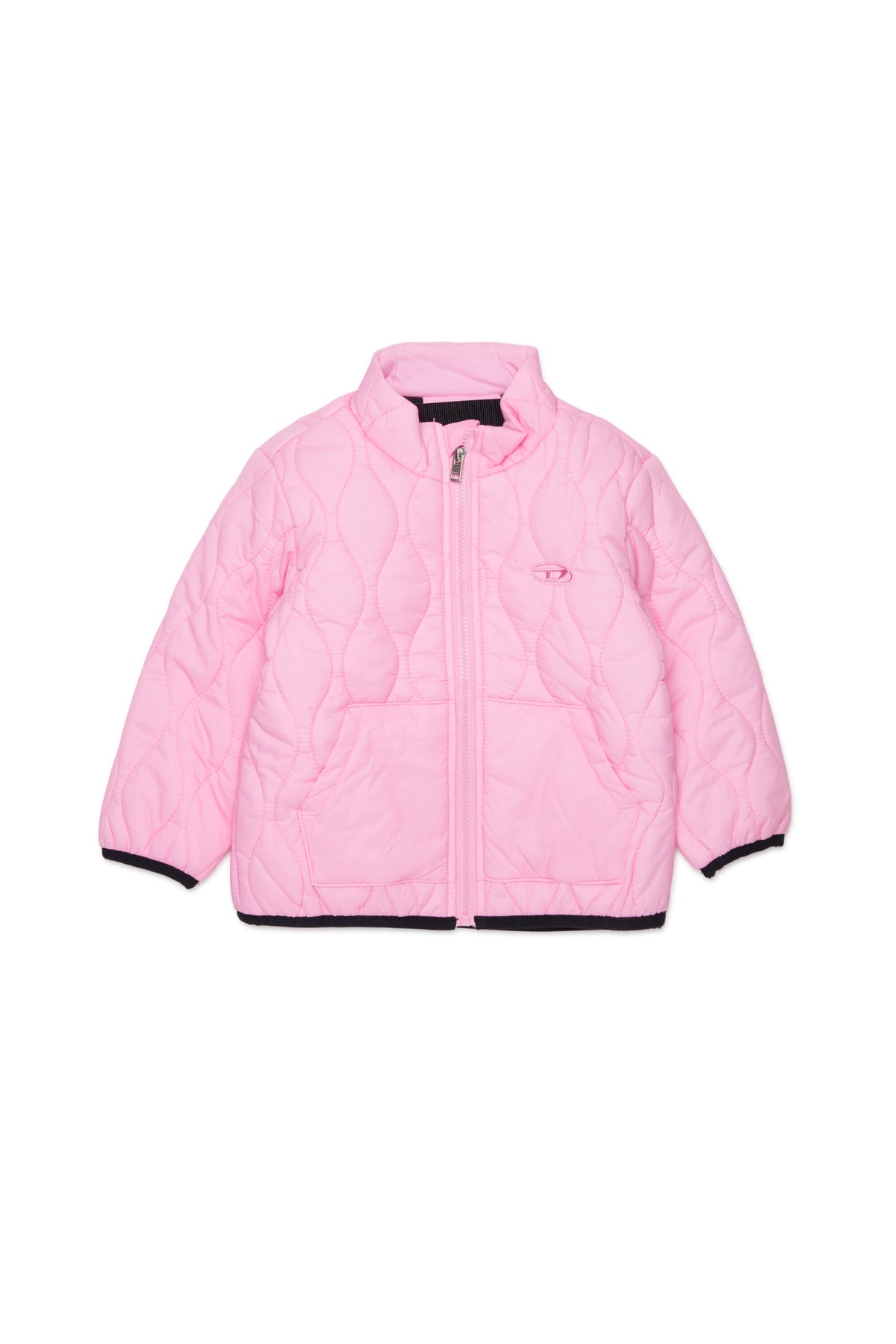 Padded jacket with printed logo