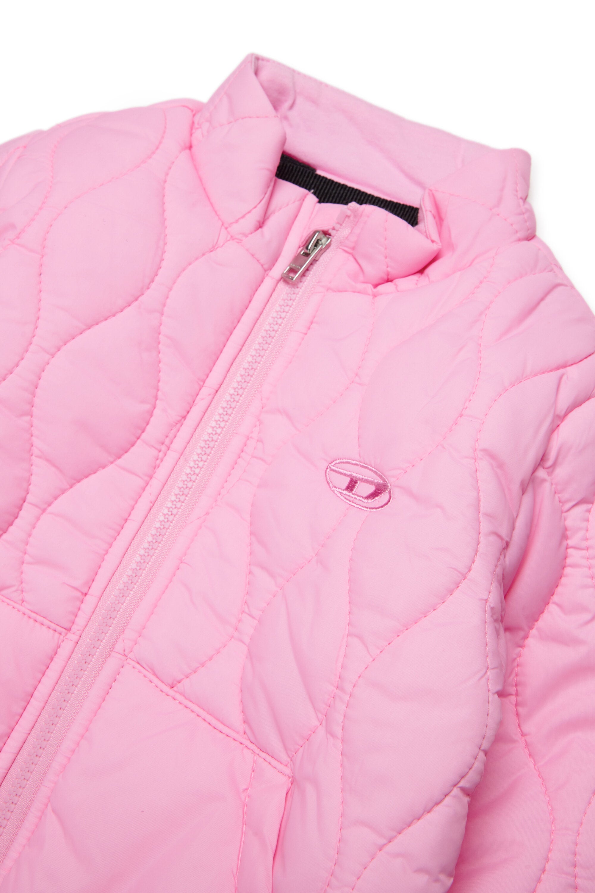 Padded jacket with printed logo