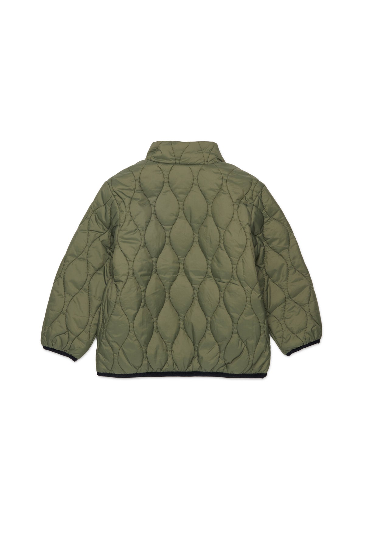 Padded jacket with printed logo