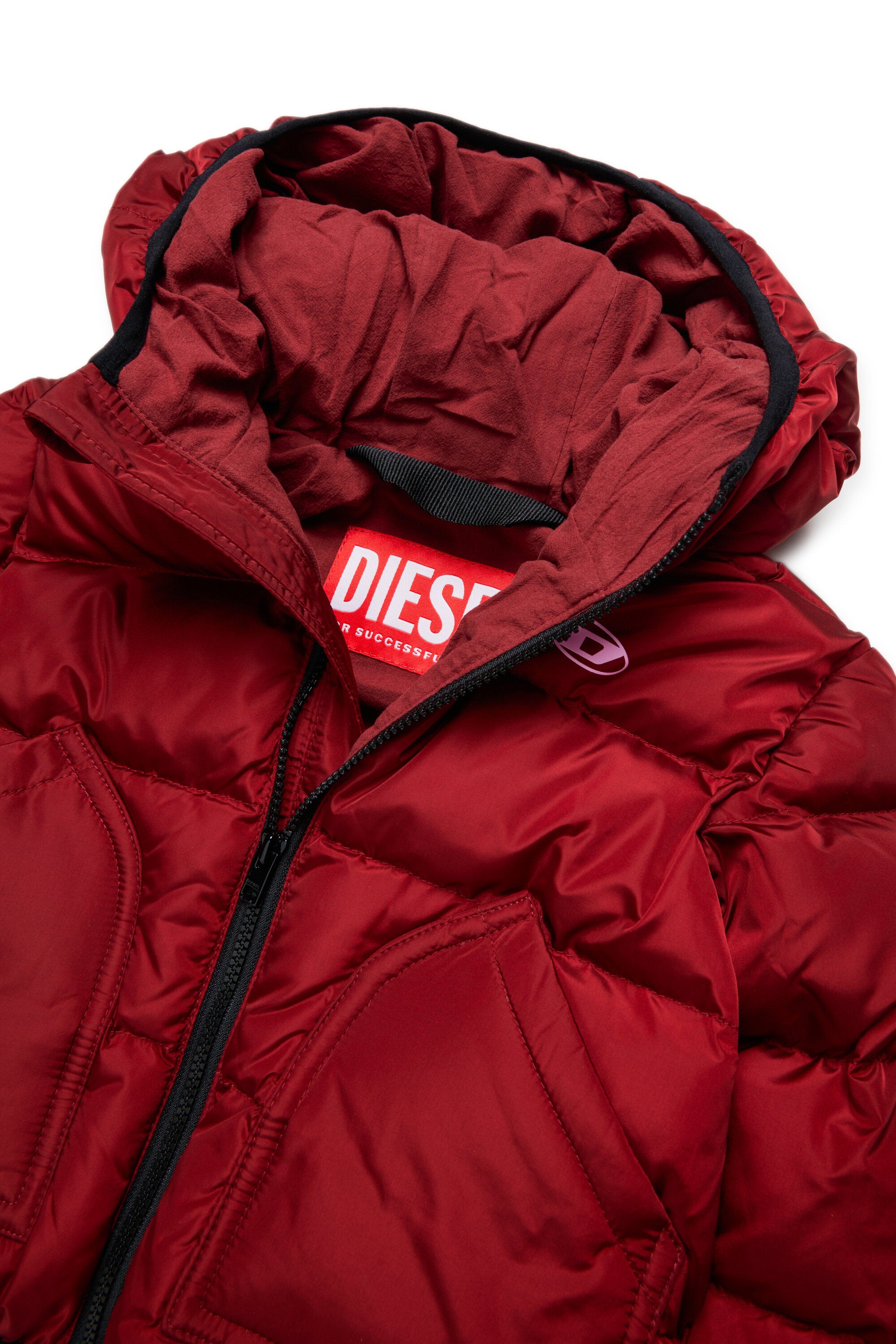 Padded jacket with logo