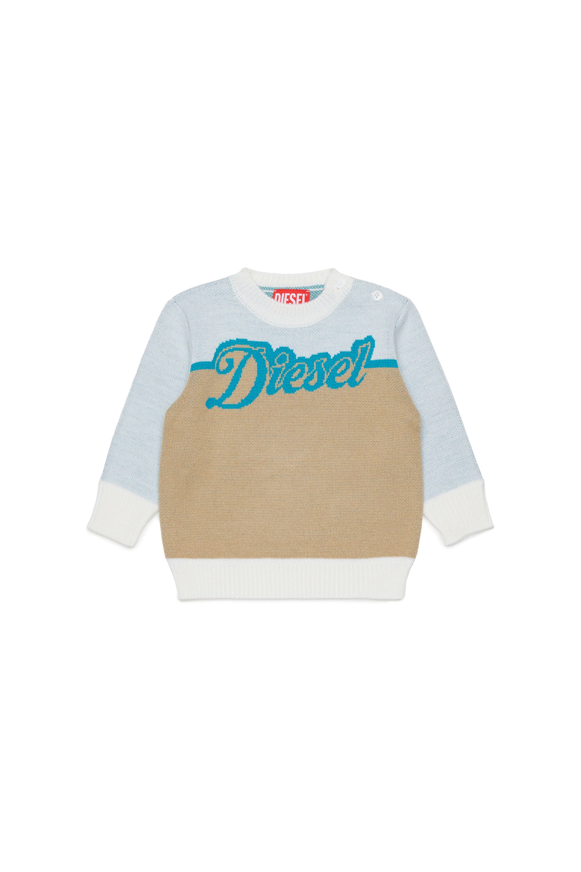 Crew-neck pullover with logo