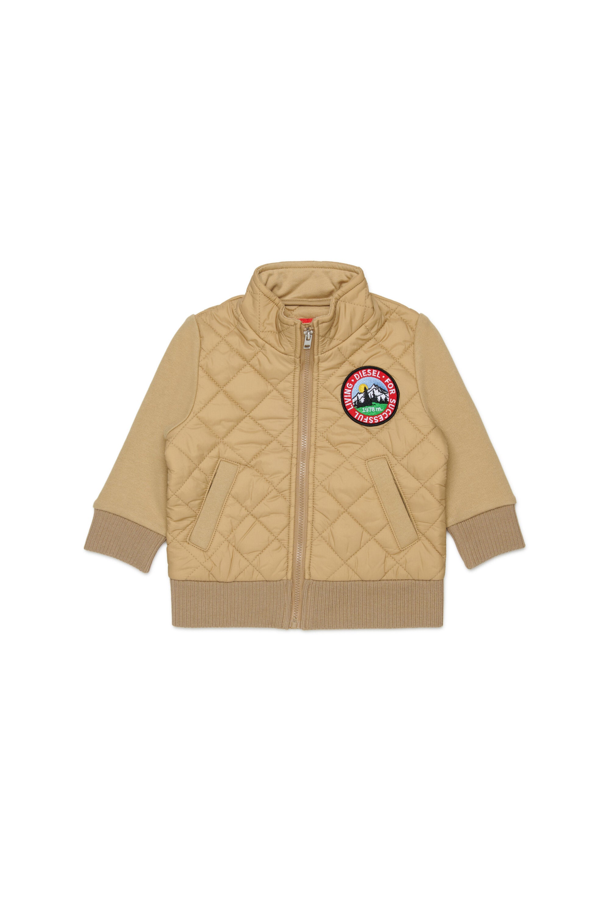 Padded jacket with logo
