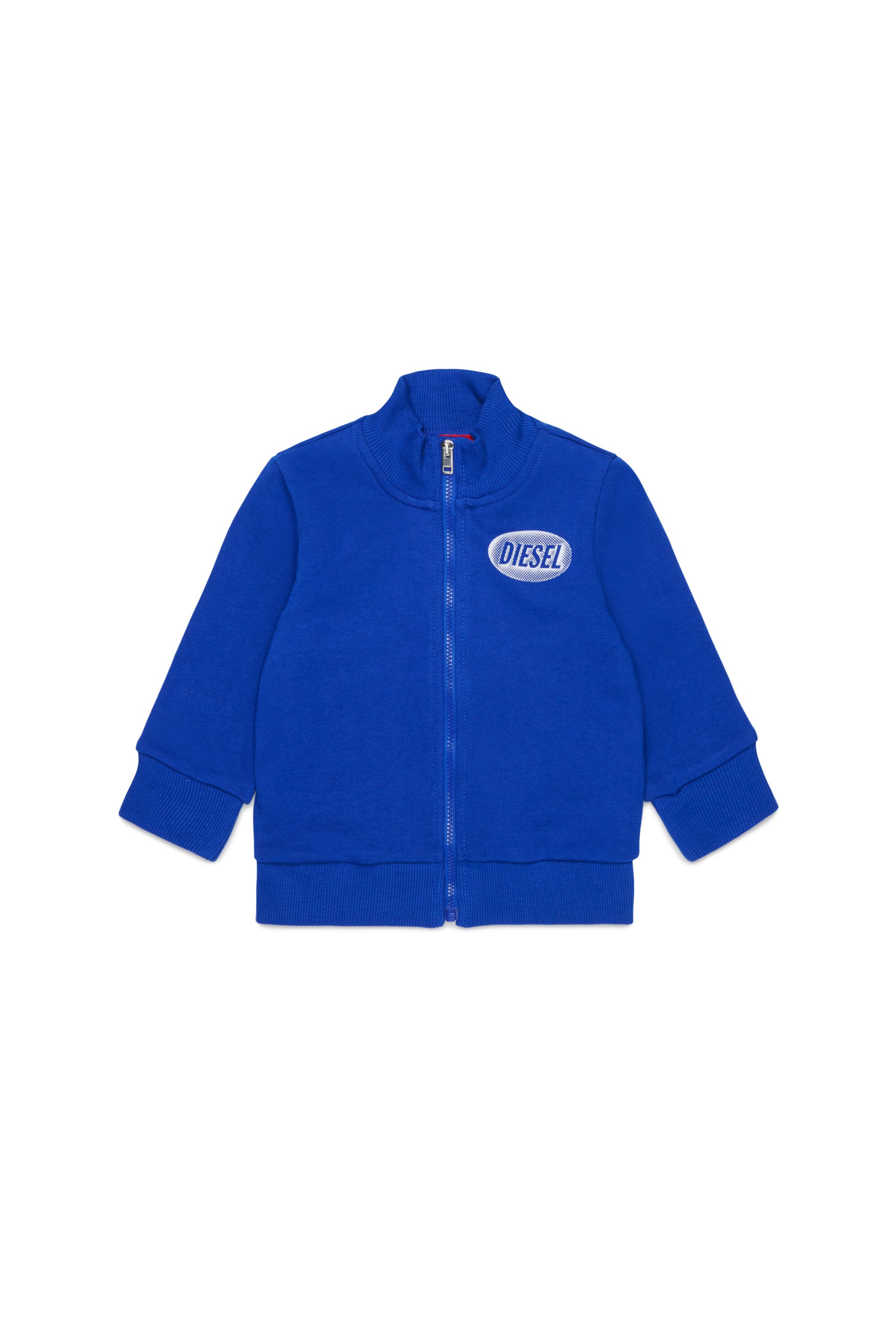 Zip-up sweatshirt with logo