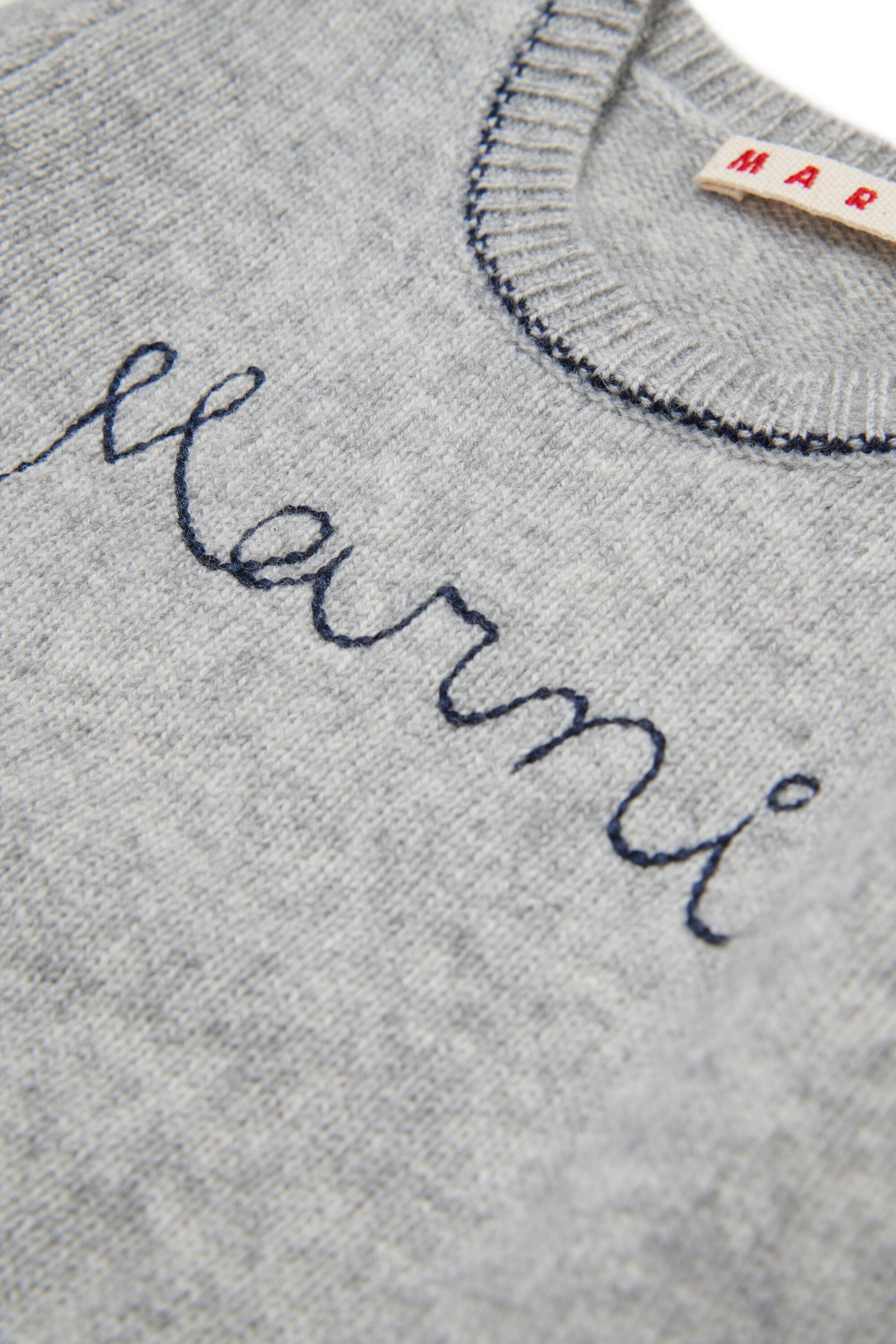 Wool-cashmere blend crew-neck sweater