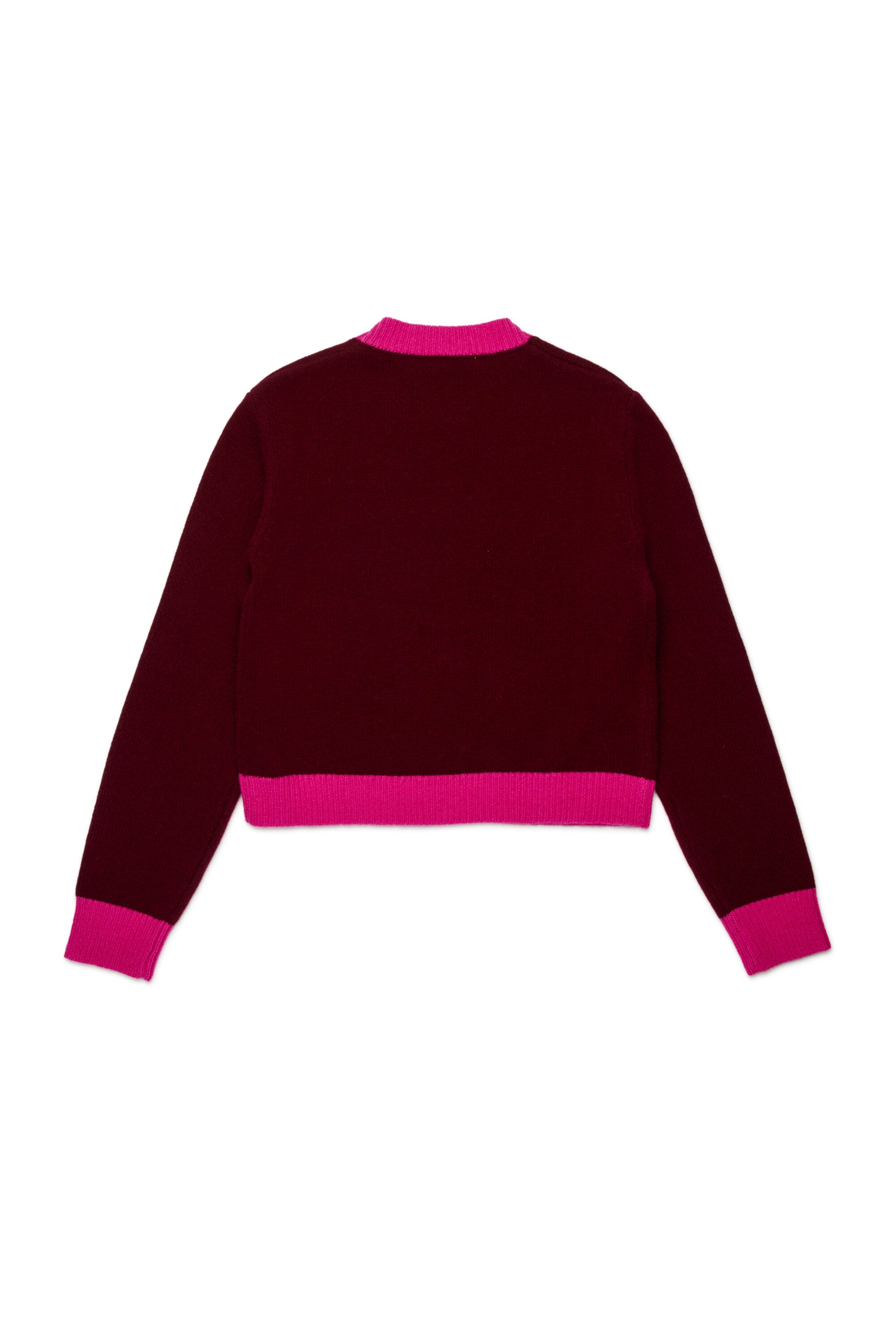 Colorblock wool-cashmere blend crew-neck sweater