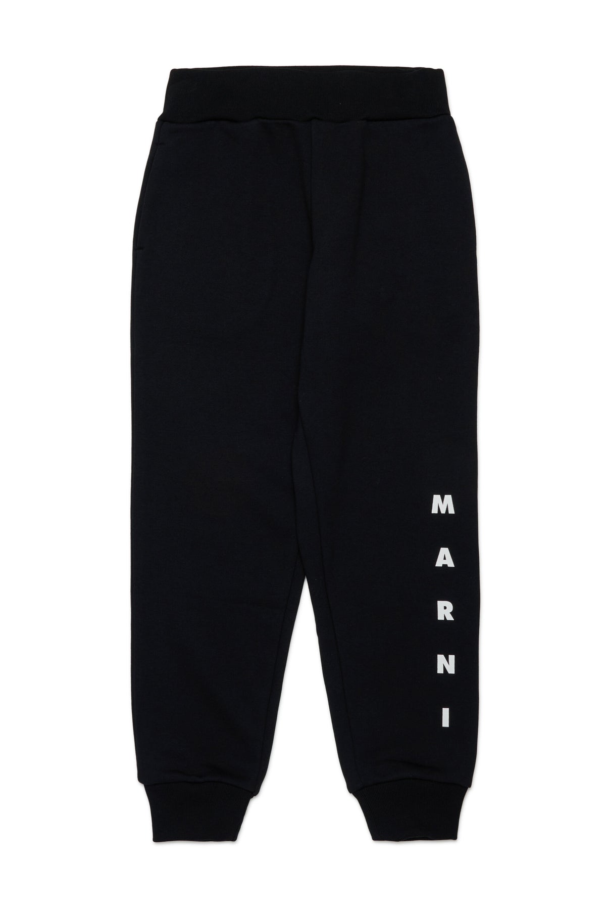 Fleece jogger pants with logo