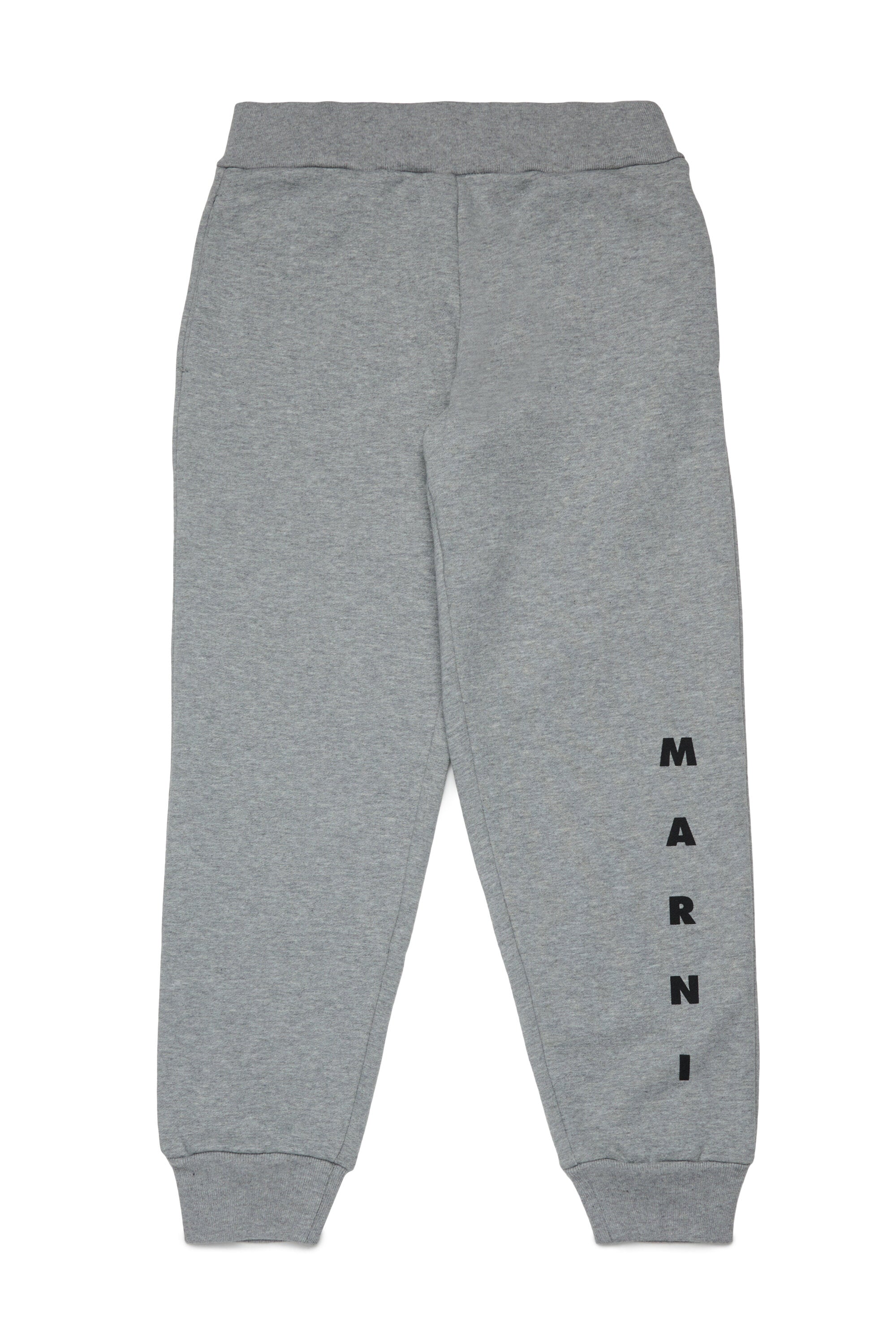 Fleece jogger pants with logo