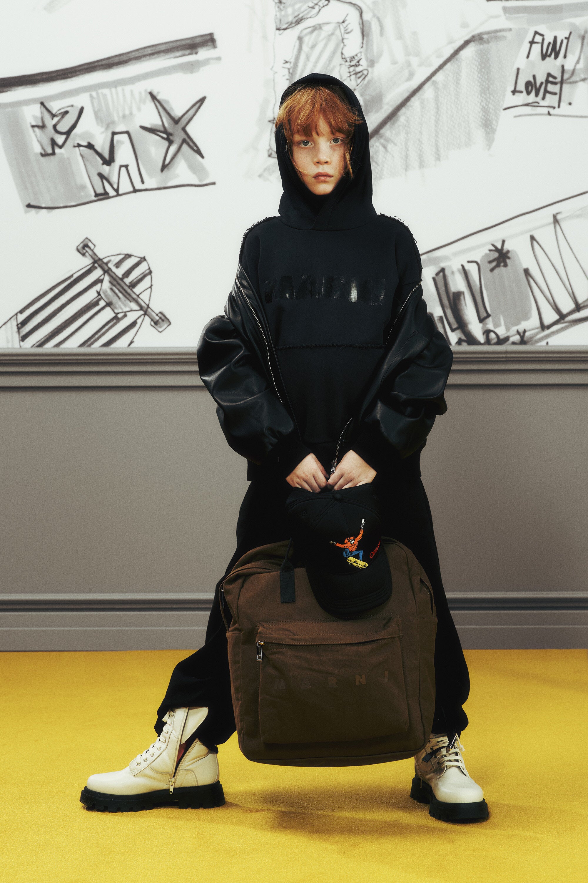 Backpack with logo