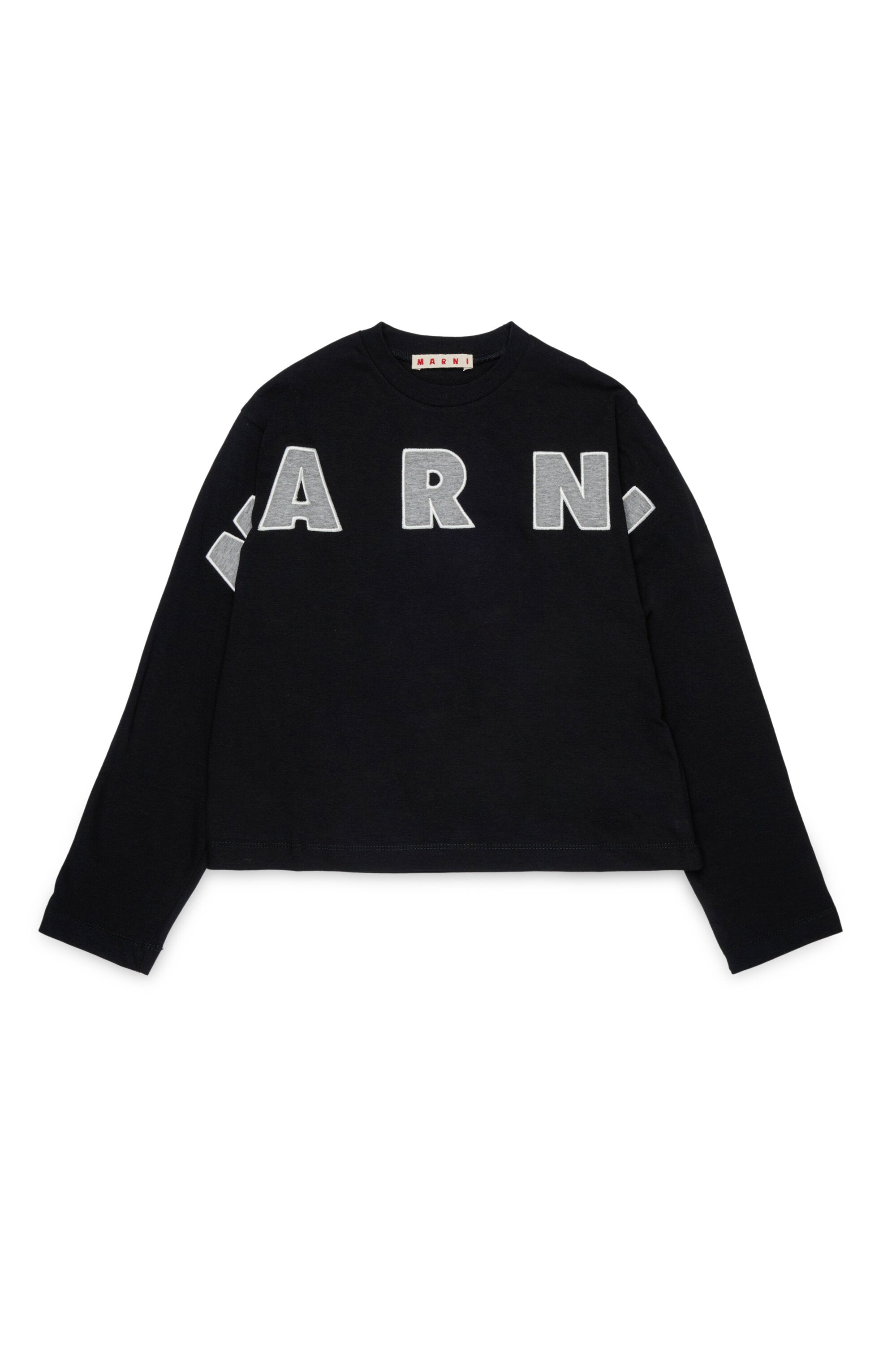 Long-sleeved T-shirt with embroidered logo