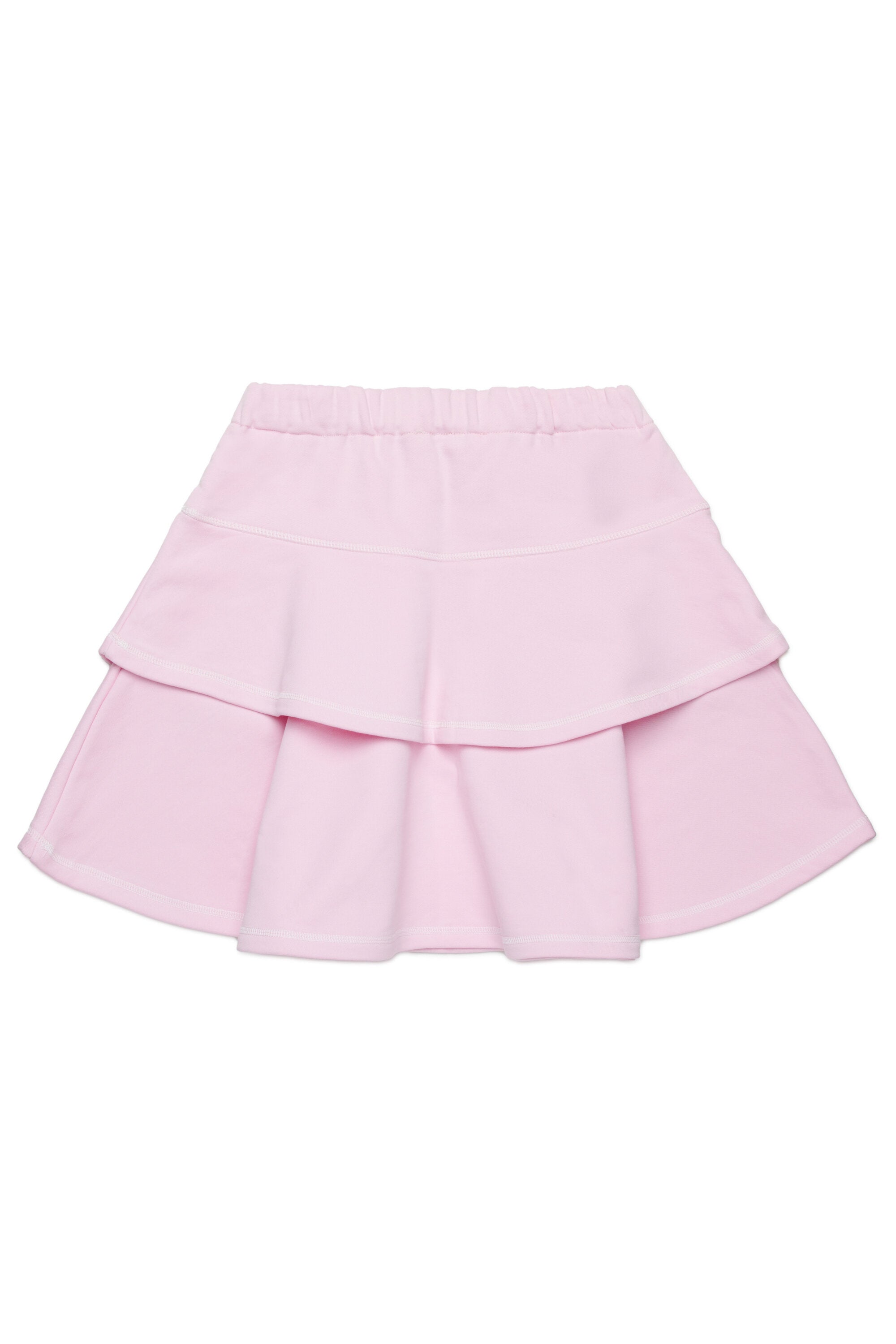Double flounces fleece skirt