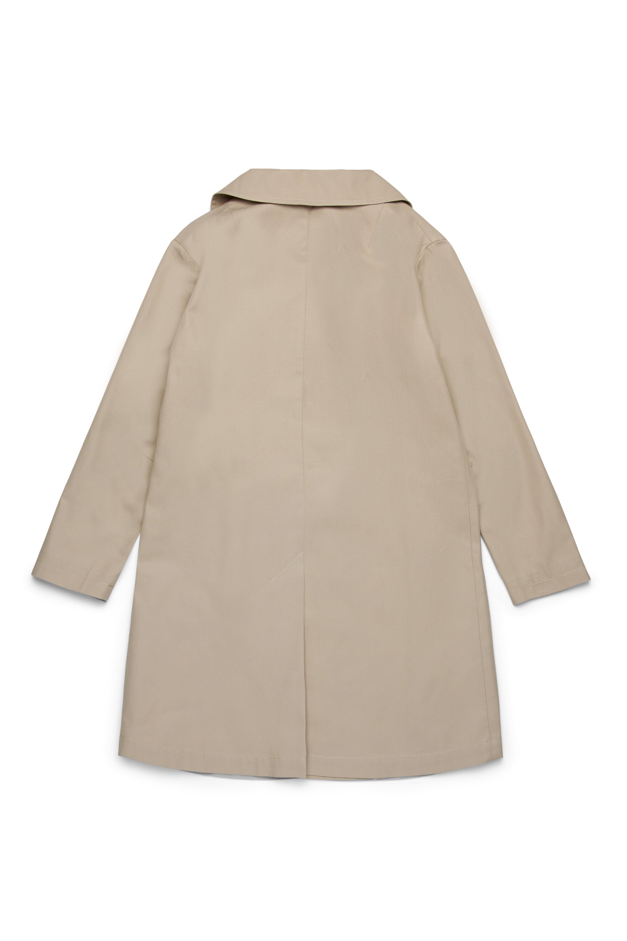 Rhinestones branded trench jacket