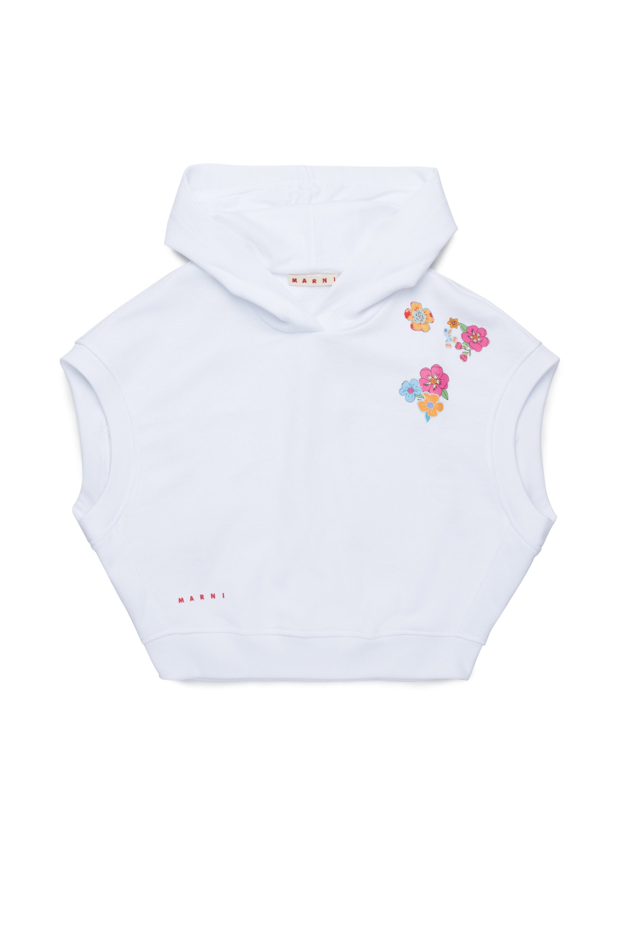 Egg shape sweatshirt with flowers