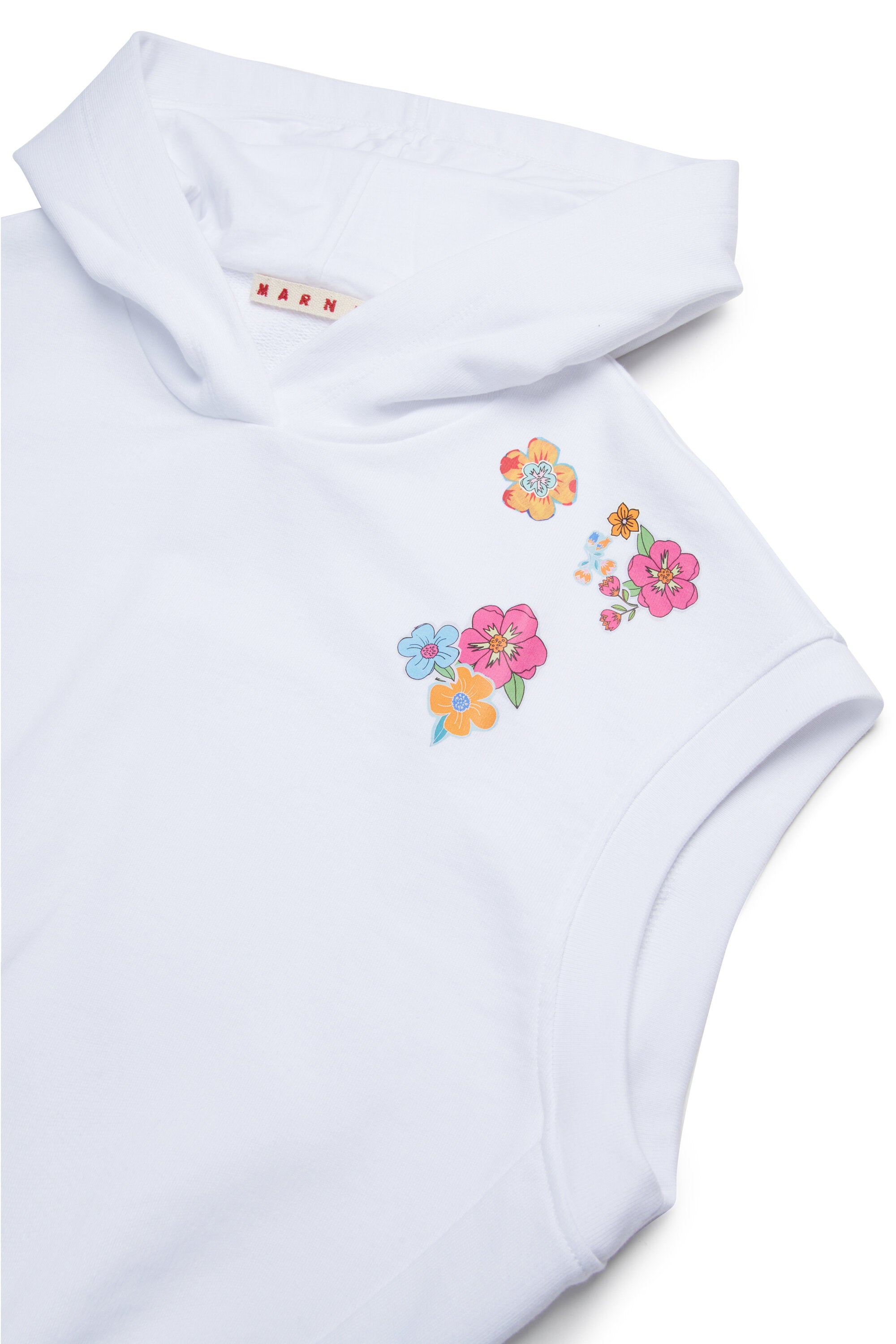 Egg shape sweatshirt with flowers