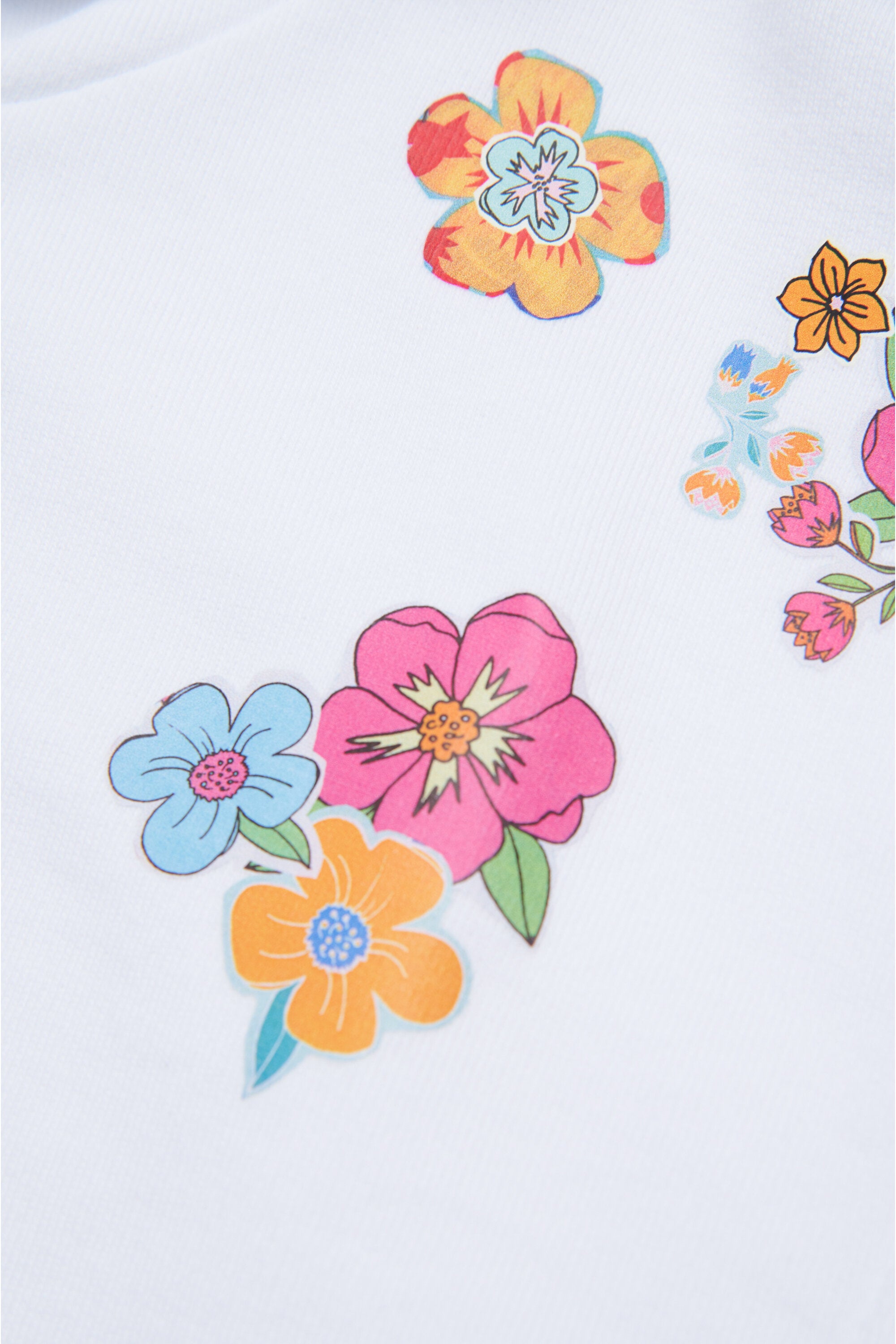 Egg shape sweatshirt with flowers