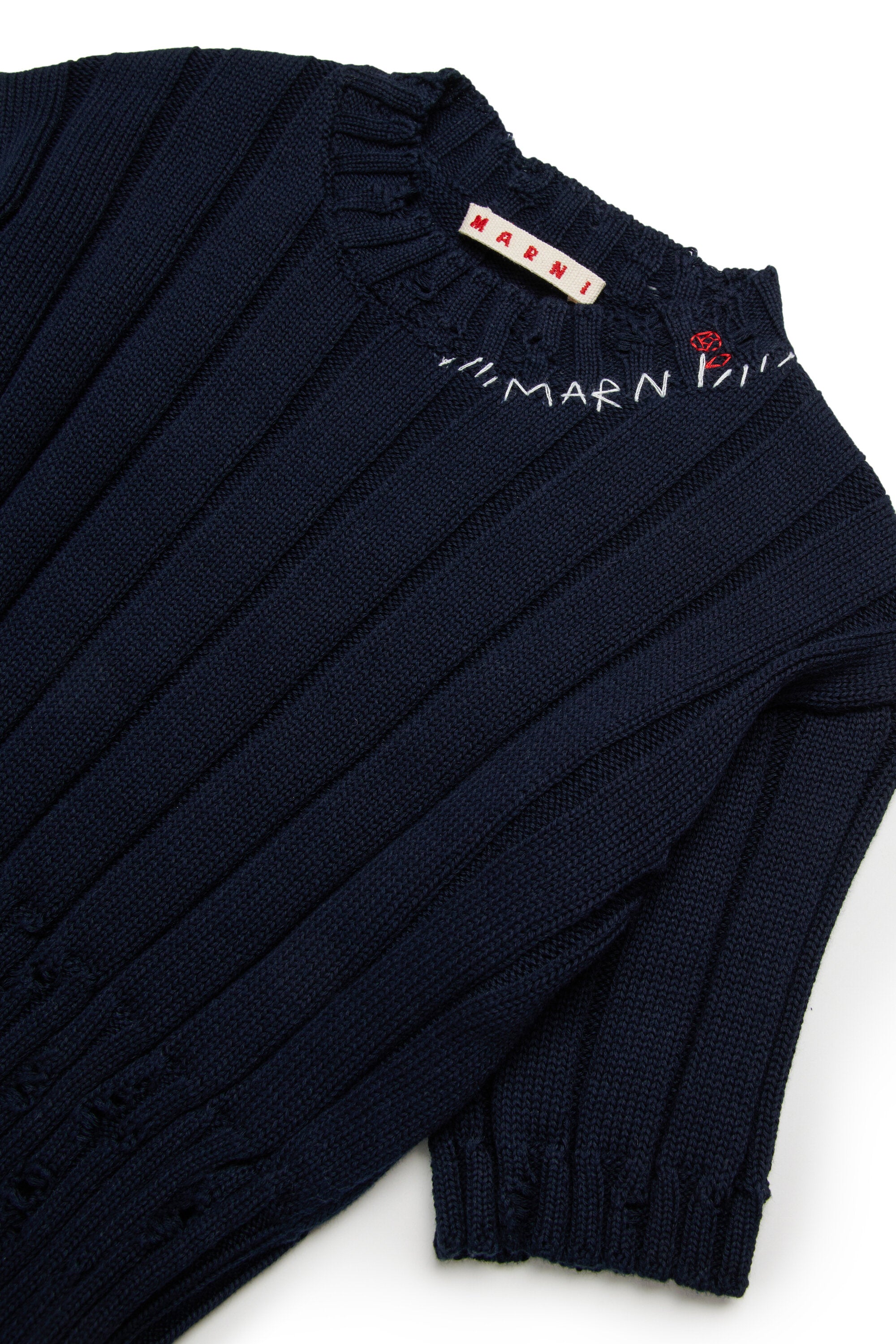 Ribbed tops with rips