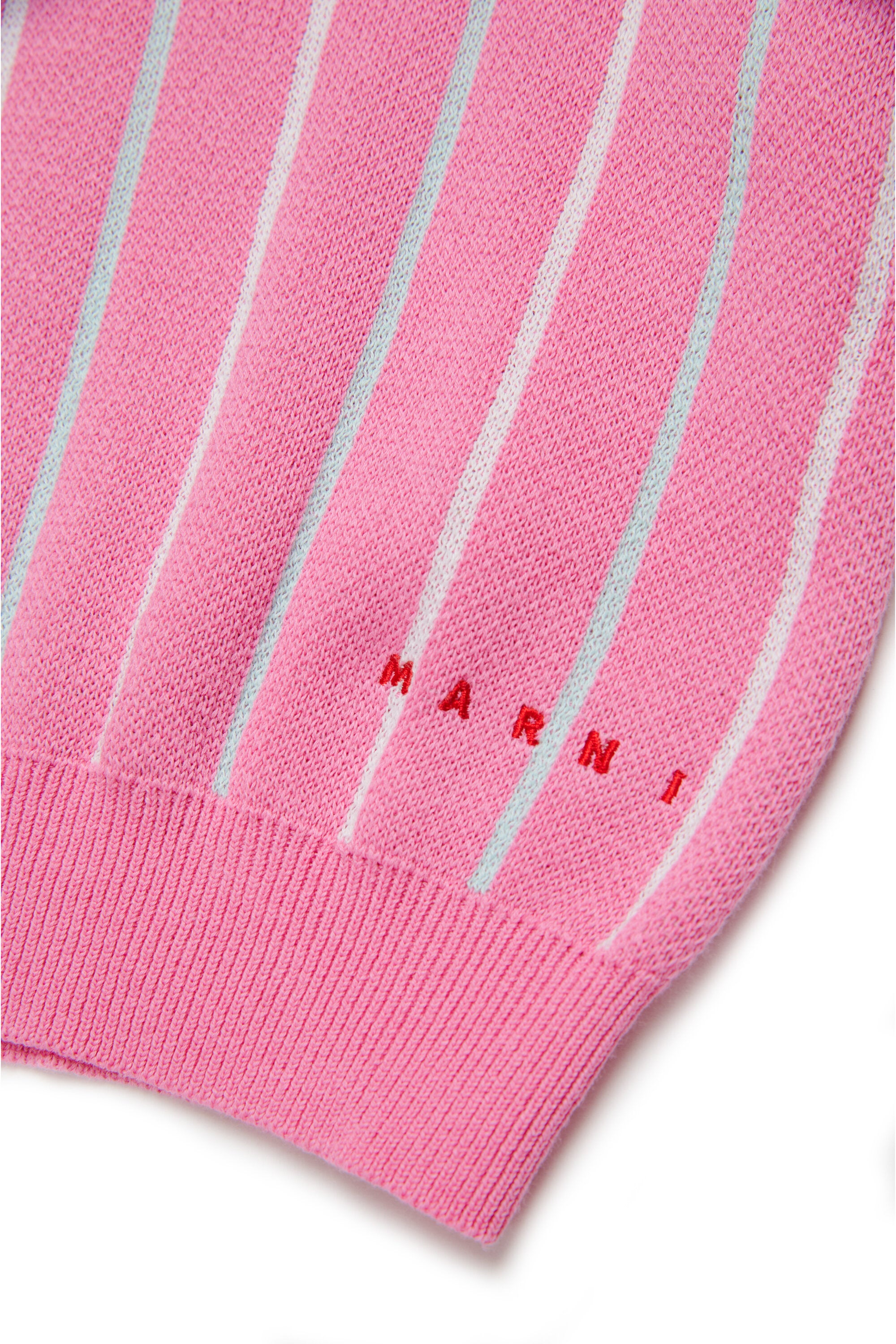 Knit tops with vertical stripes