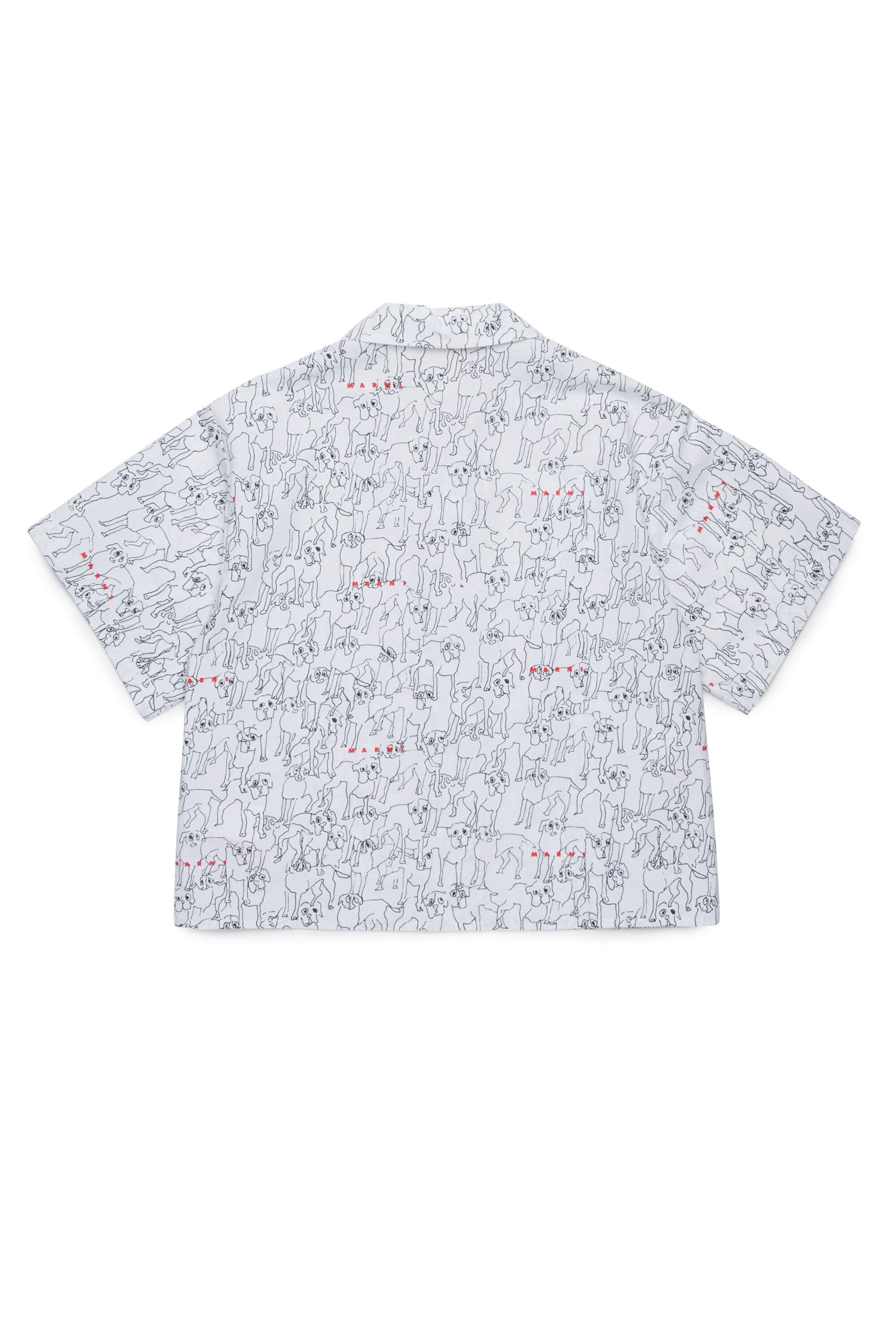 Bowling shirt in allover poplin Joy