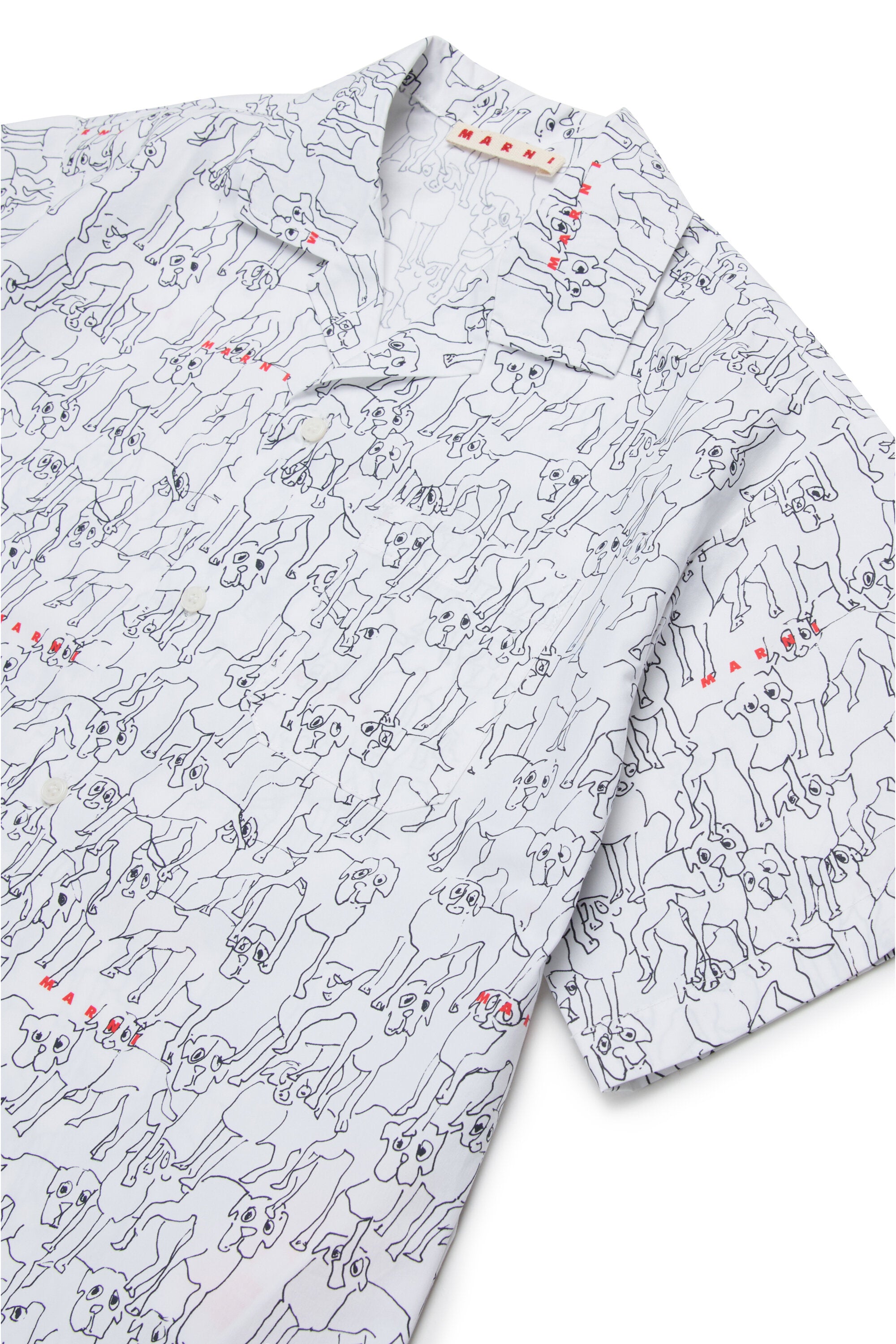 Bowling shirt in allover poplin Joy