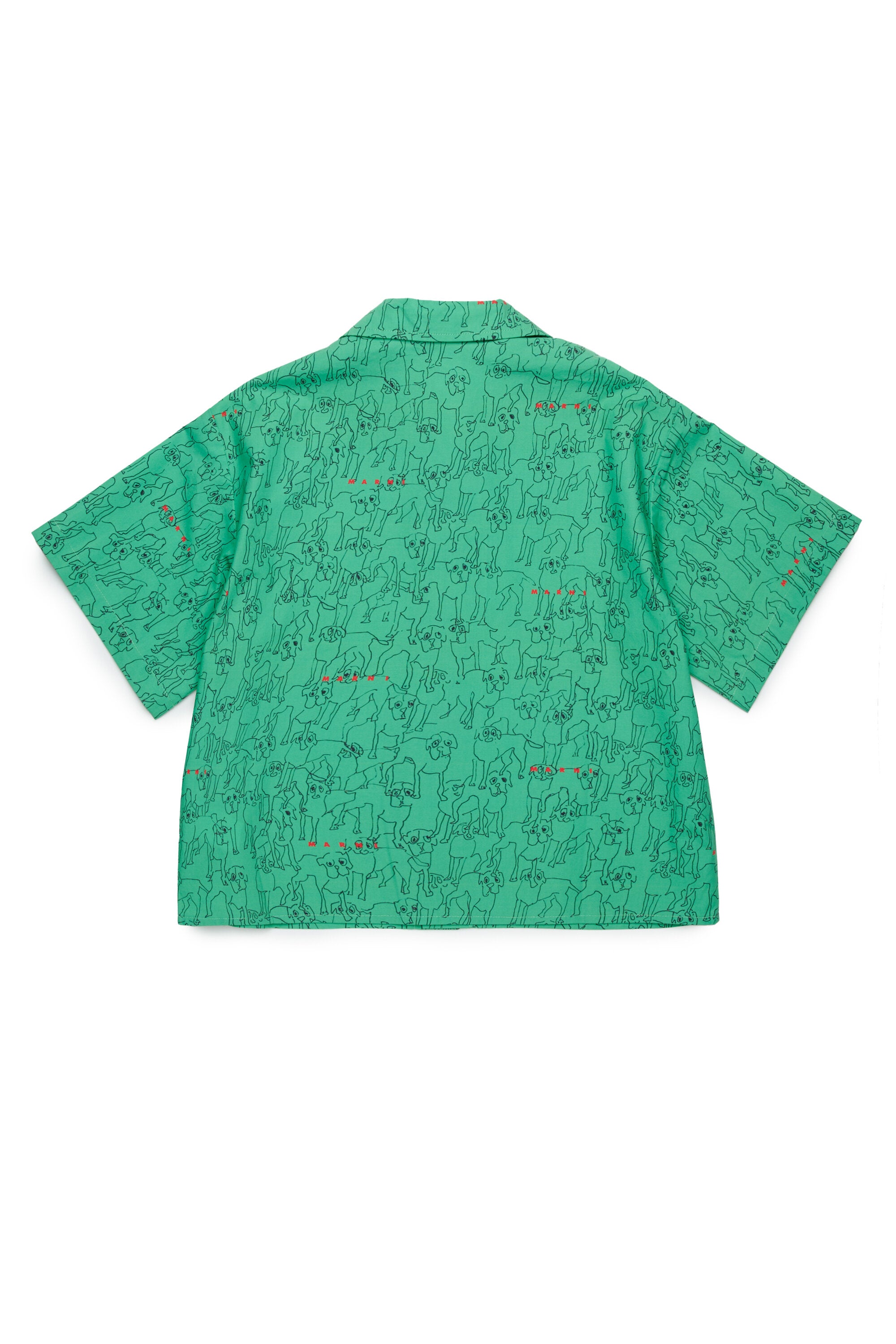 Bowling shirt in allover poplin Joy