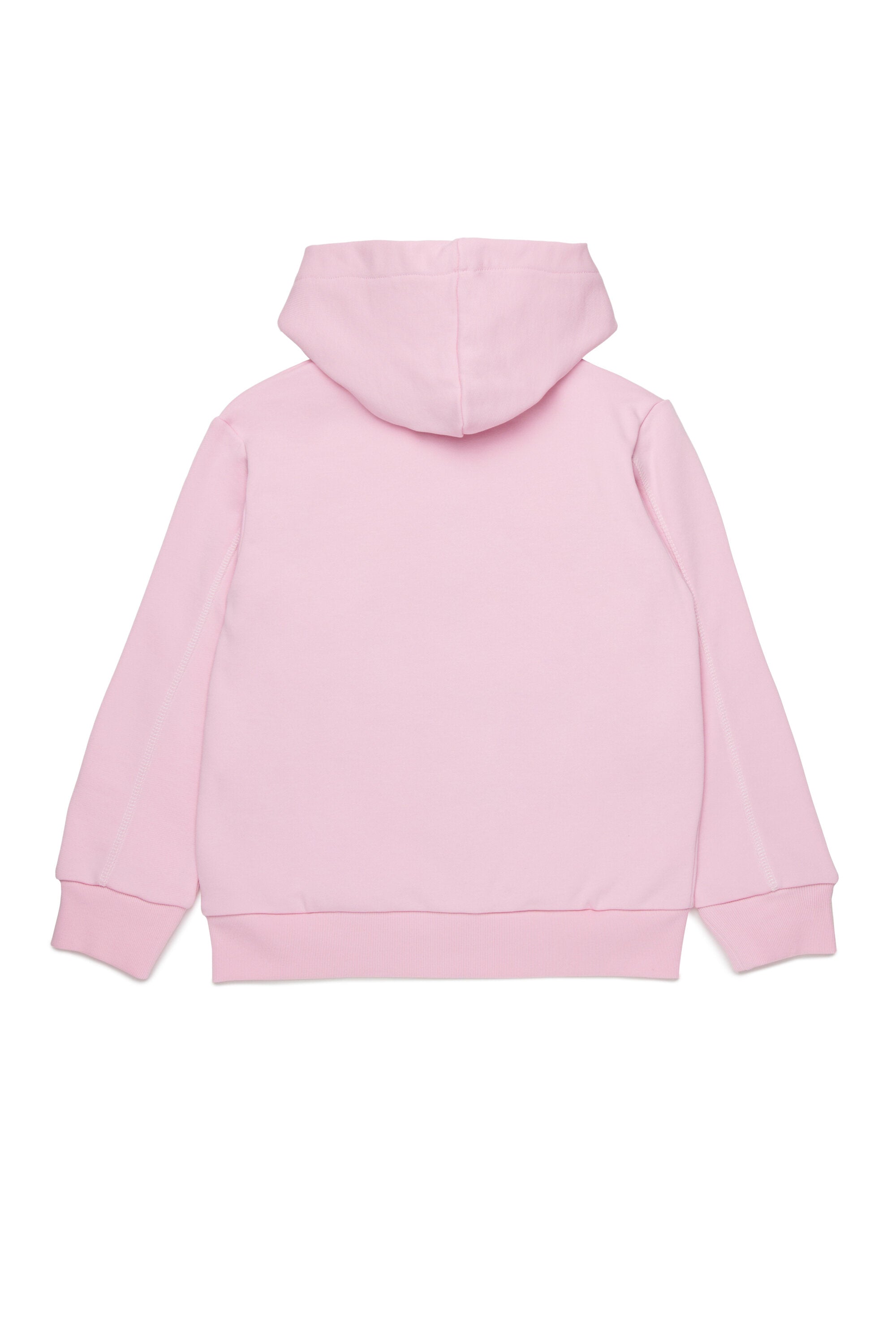 Sweatshirt with zip and contrasting seams