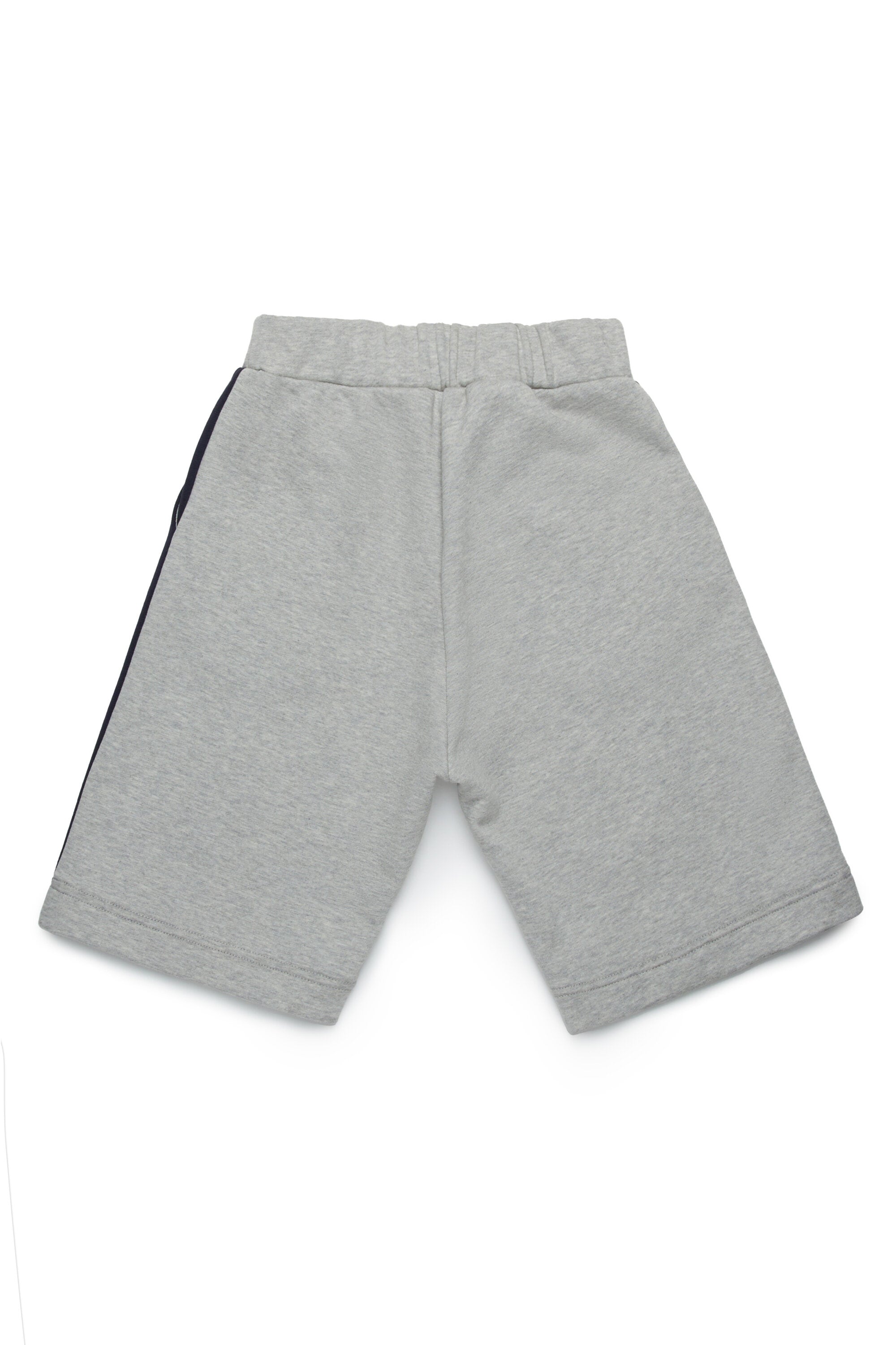 Fleece shorts with colorblock details