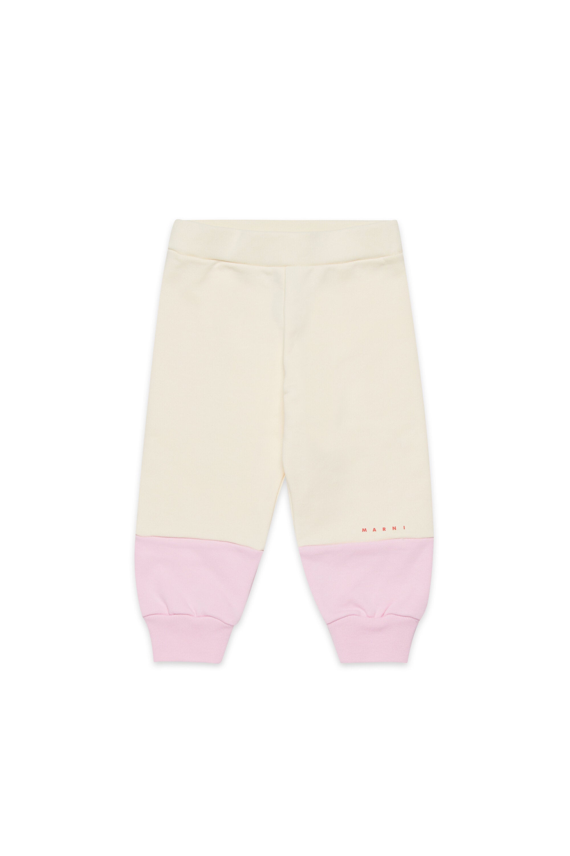 Two-tone fleece jogger pants